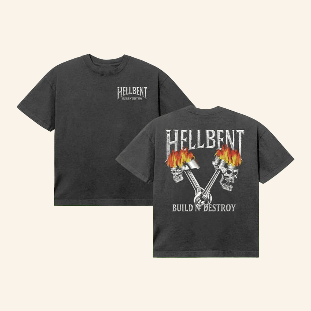 Hellbent Records Merch Build And Destroy TShirt Gift Ideas For Dad