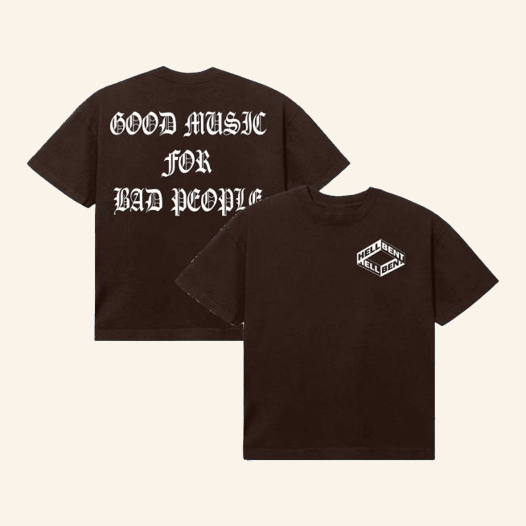 Hellbent Records Merch Good Music For Bad People TShirt Husband Gifts
