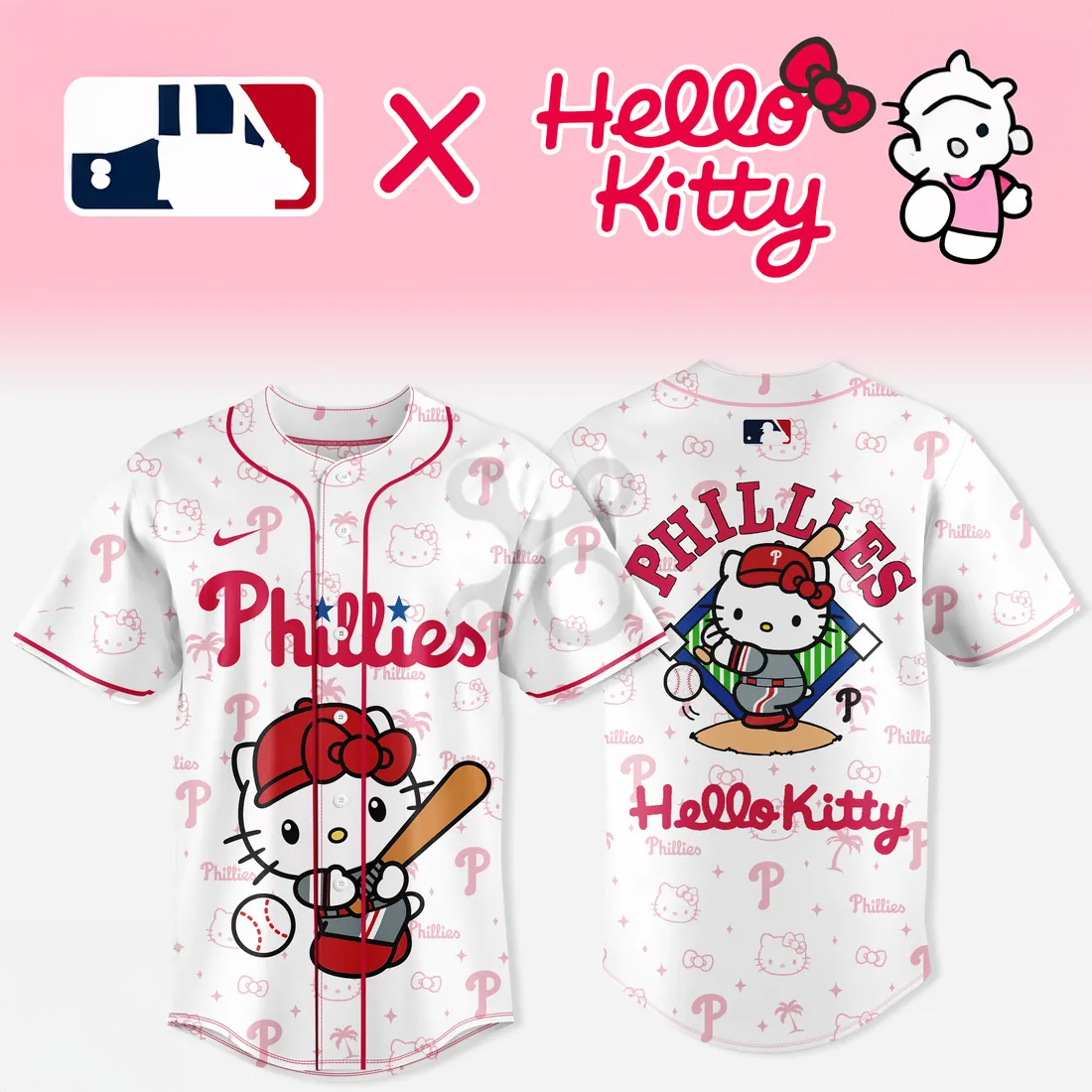 Hello Kitty x Philadelphia Phillies 2026 Limited Baseball Jersey Collection