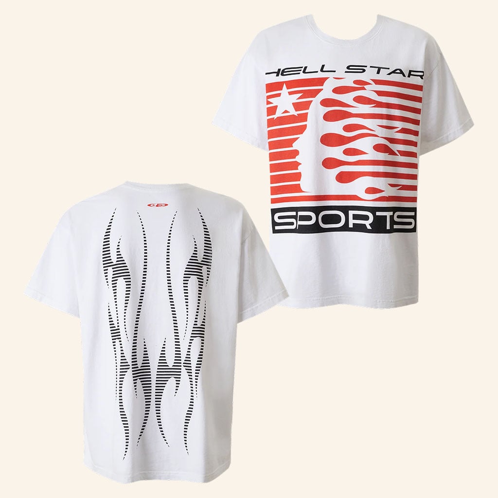 Hellstar Merch 2026 Flame Tribal Motion TShirt Hellstar Shirt Gift For Friends