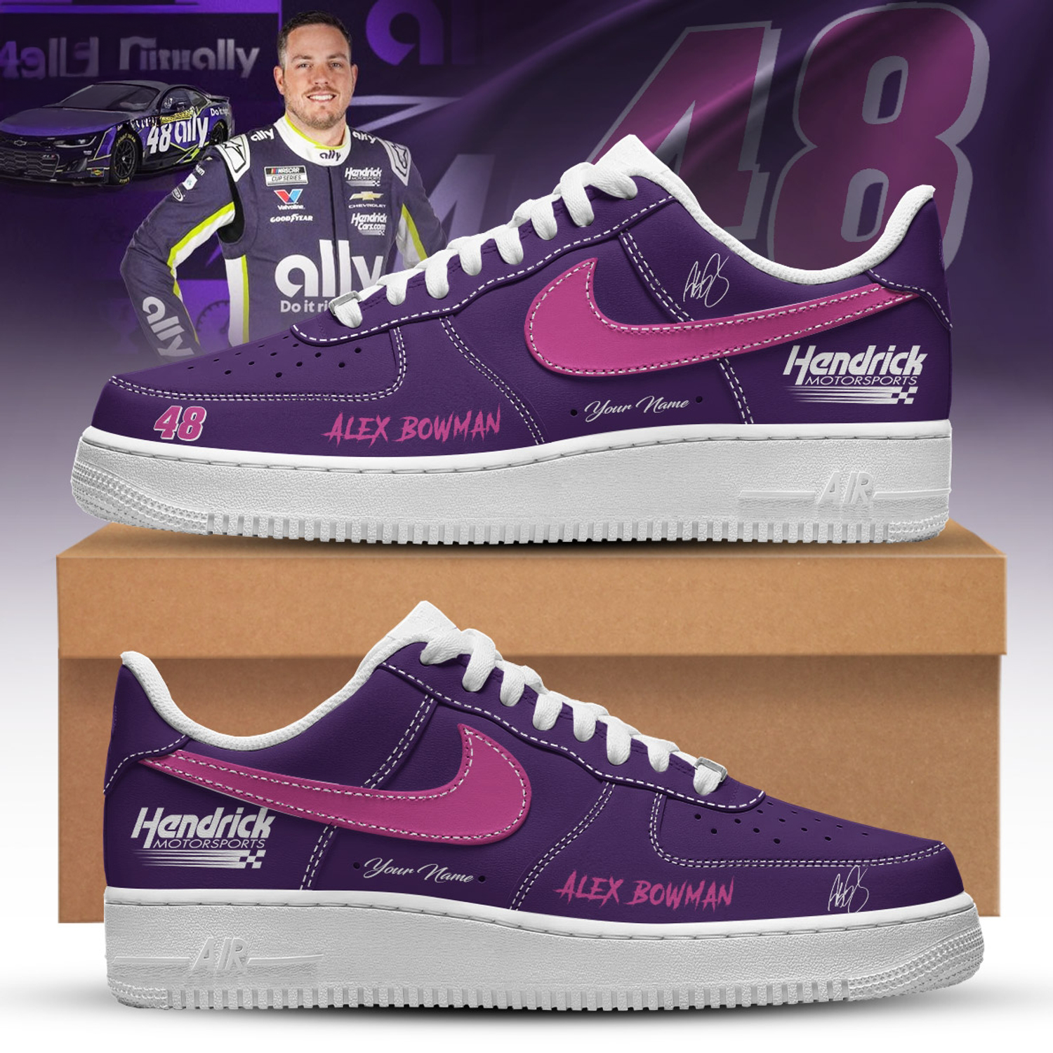 Hendrick Motorsports Alex Bowman 2026 Limited Edition High Top Sneakers