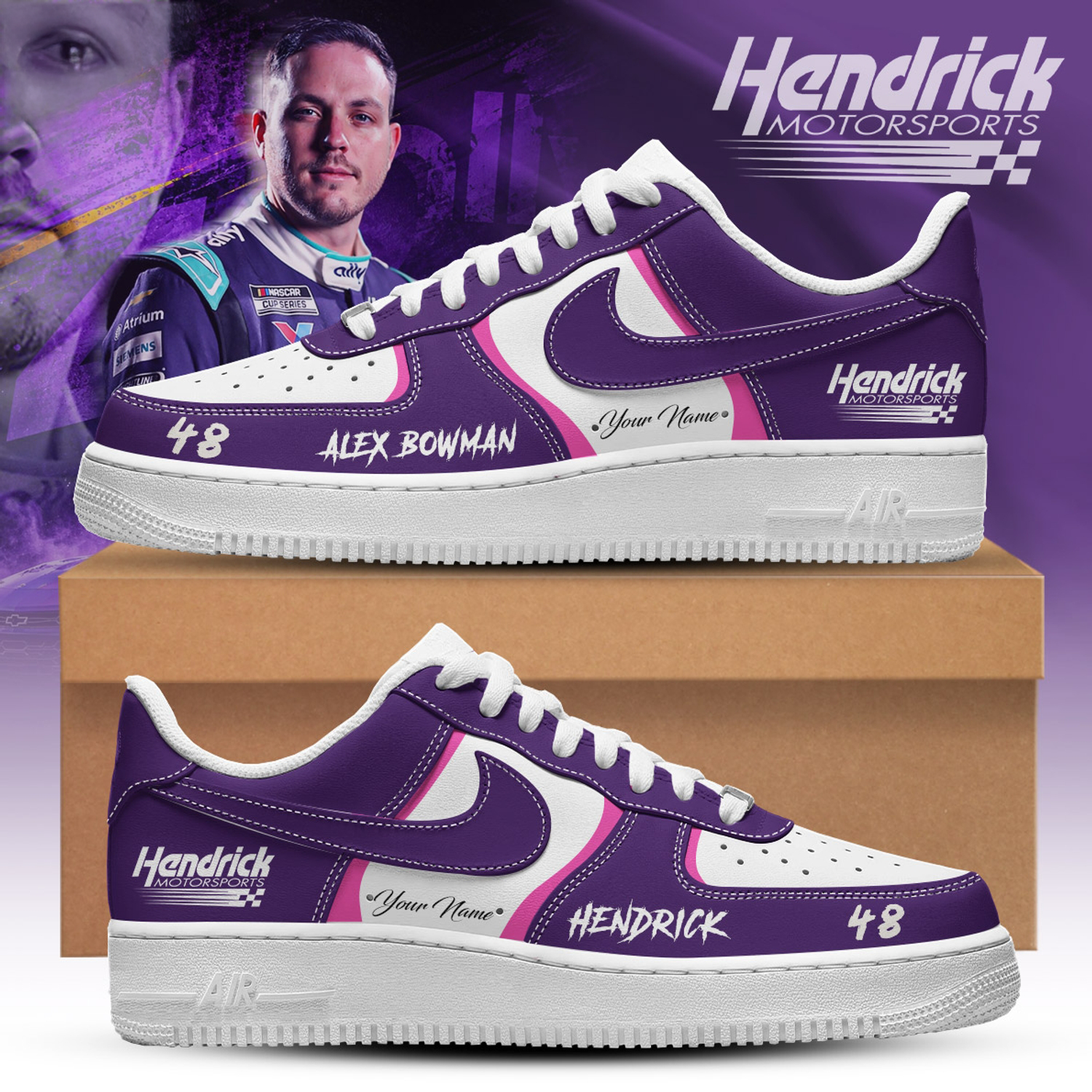 Hendrick Motorsports Alex Bowman 2026 Premium Signature Casual Shoes