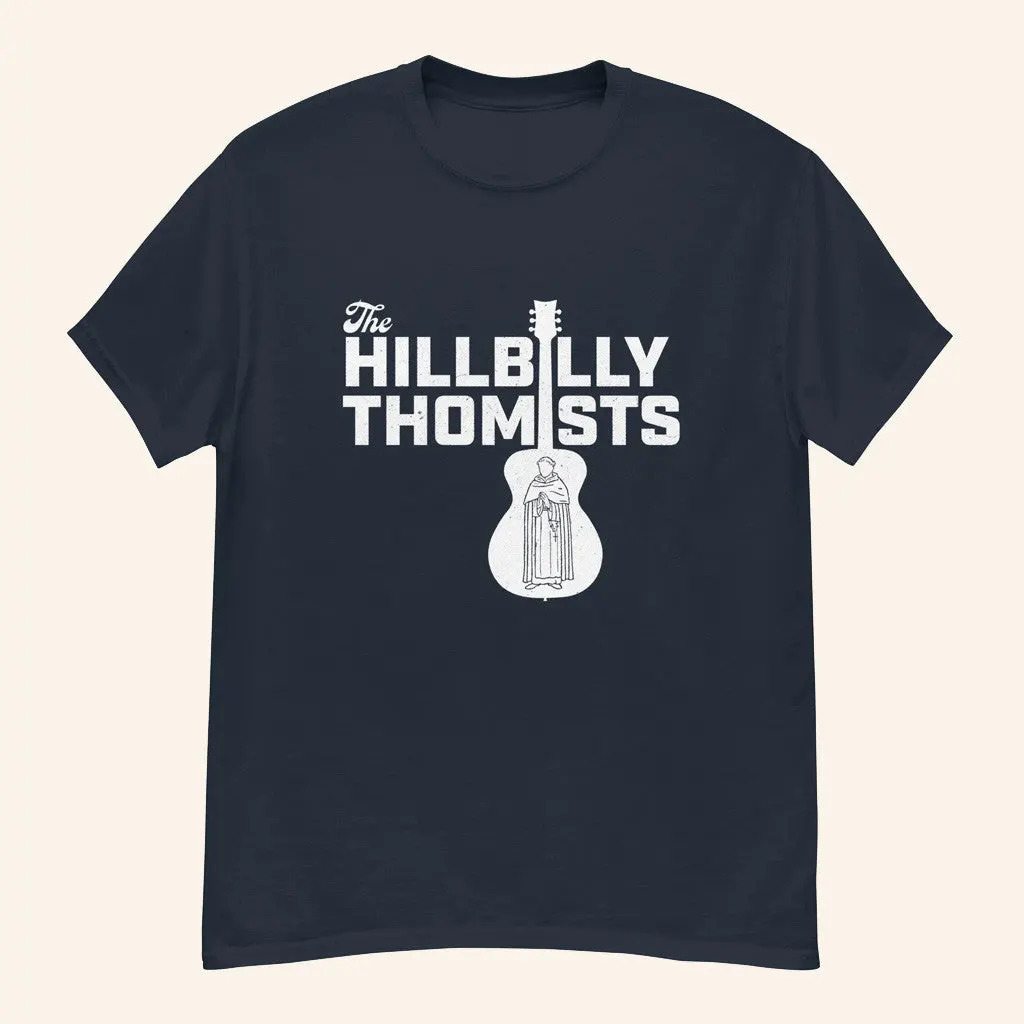 Hillbilly Thomists Merch Ht Guitar Priest TShirt Gifts For Dad
