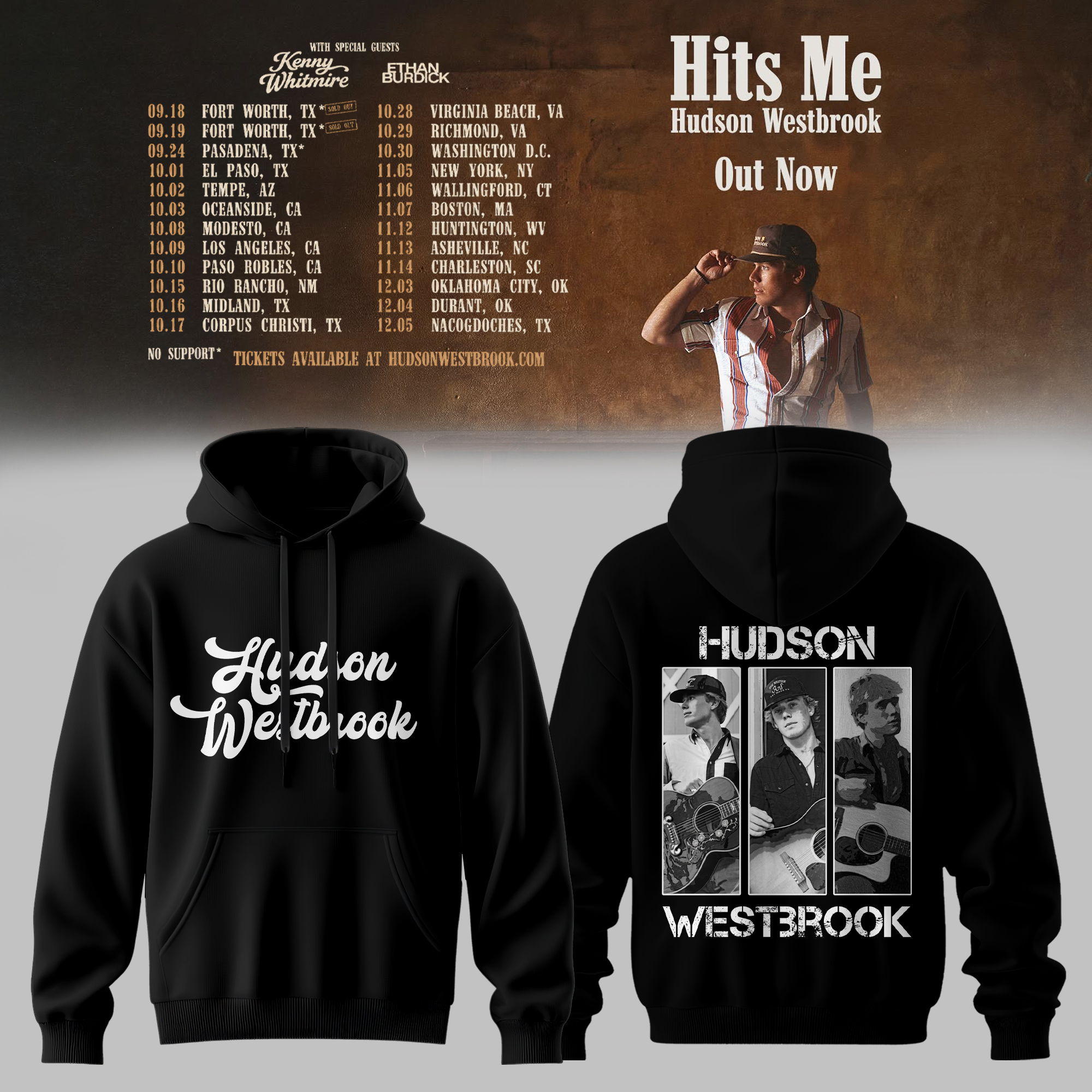Hits Me Tour 2026 Exclusive Graphic Concert Tee