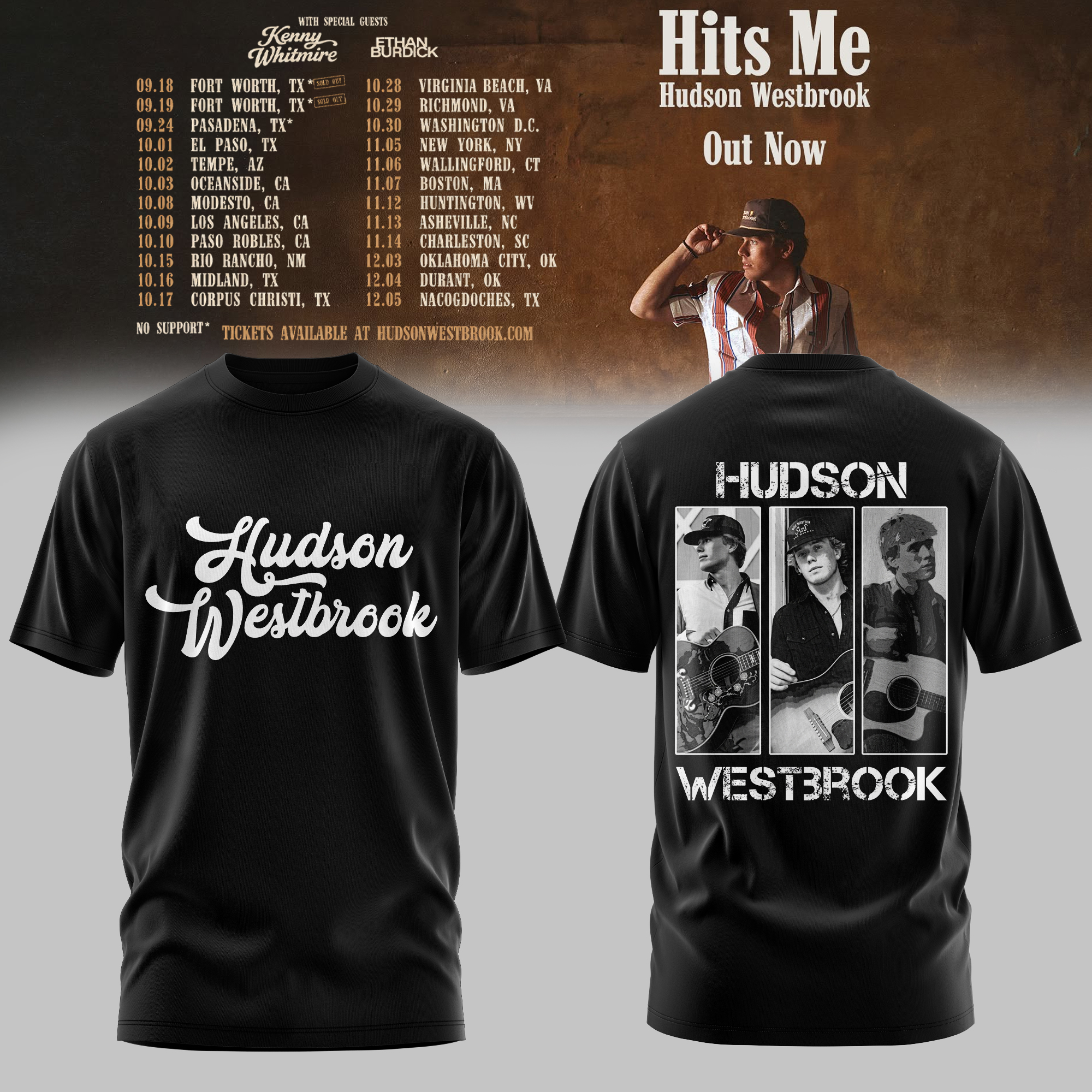 Hits Me Tour 2026 Limited Edition Graphic T Shirt