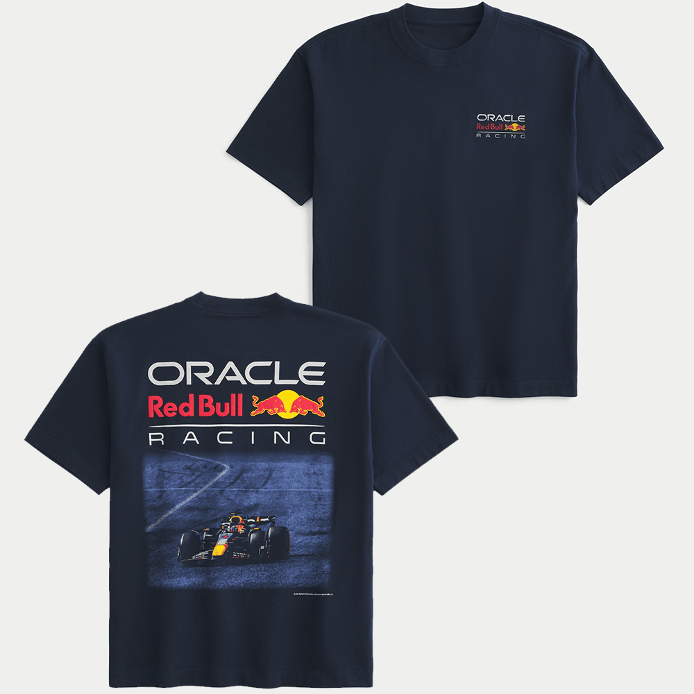 Hollister F1 Merch Oracle Red Bull Racing Graphic TShirt