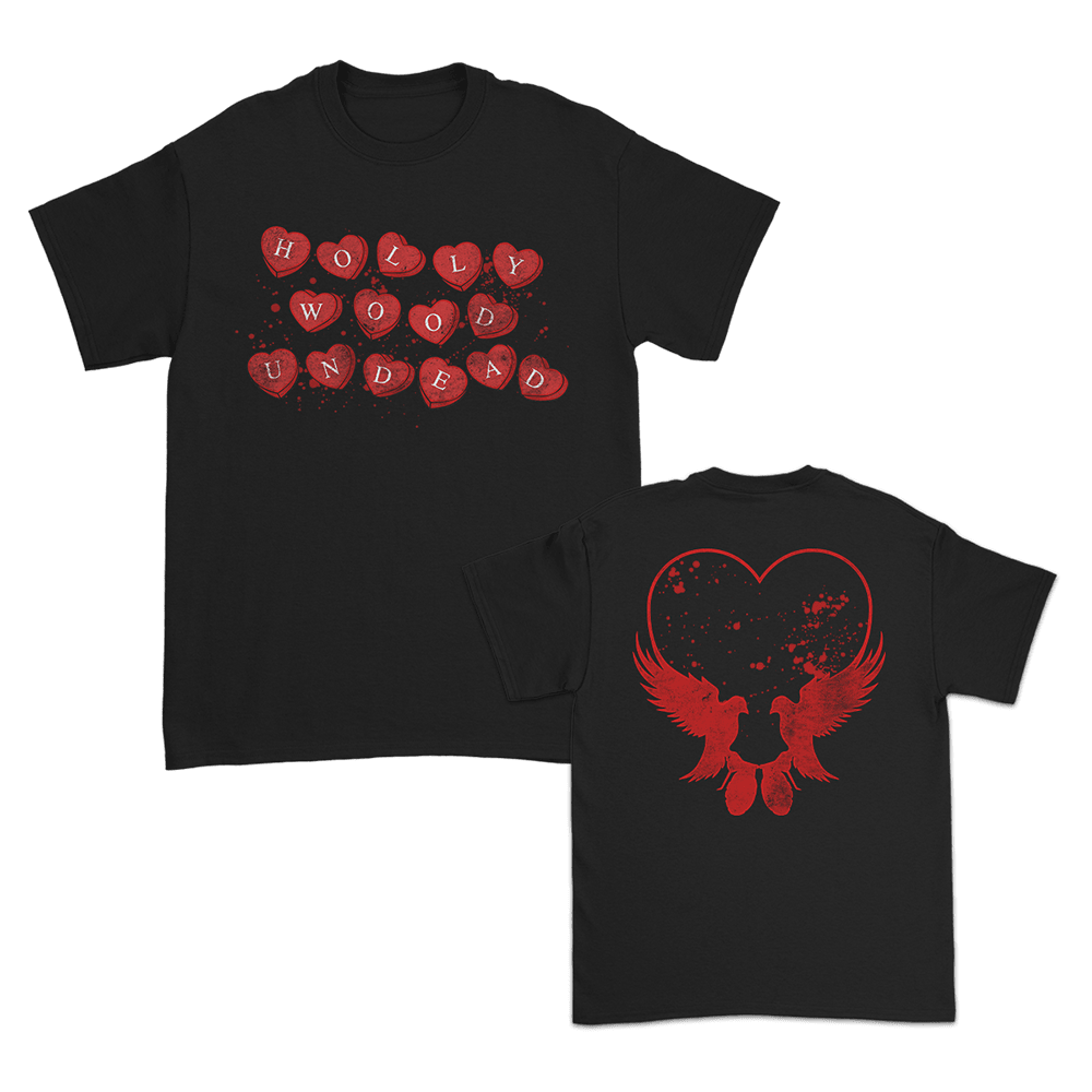 Hollywood Undead Merch Candy Hearts TShirt First Fathers Day Gift Idea for Him