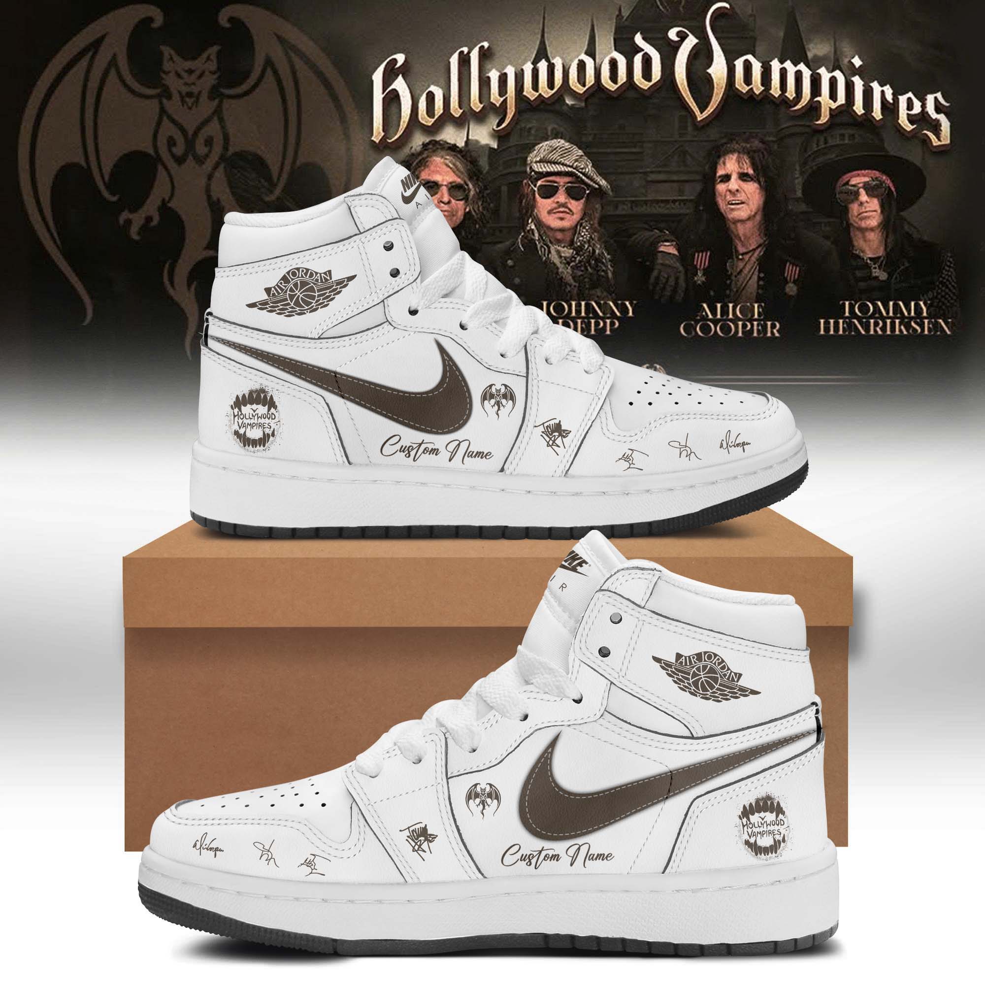Hollywood Vampires World Tour 2026 Collector AF1 Shoes