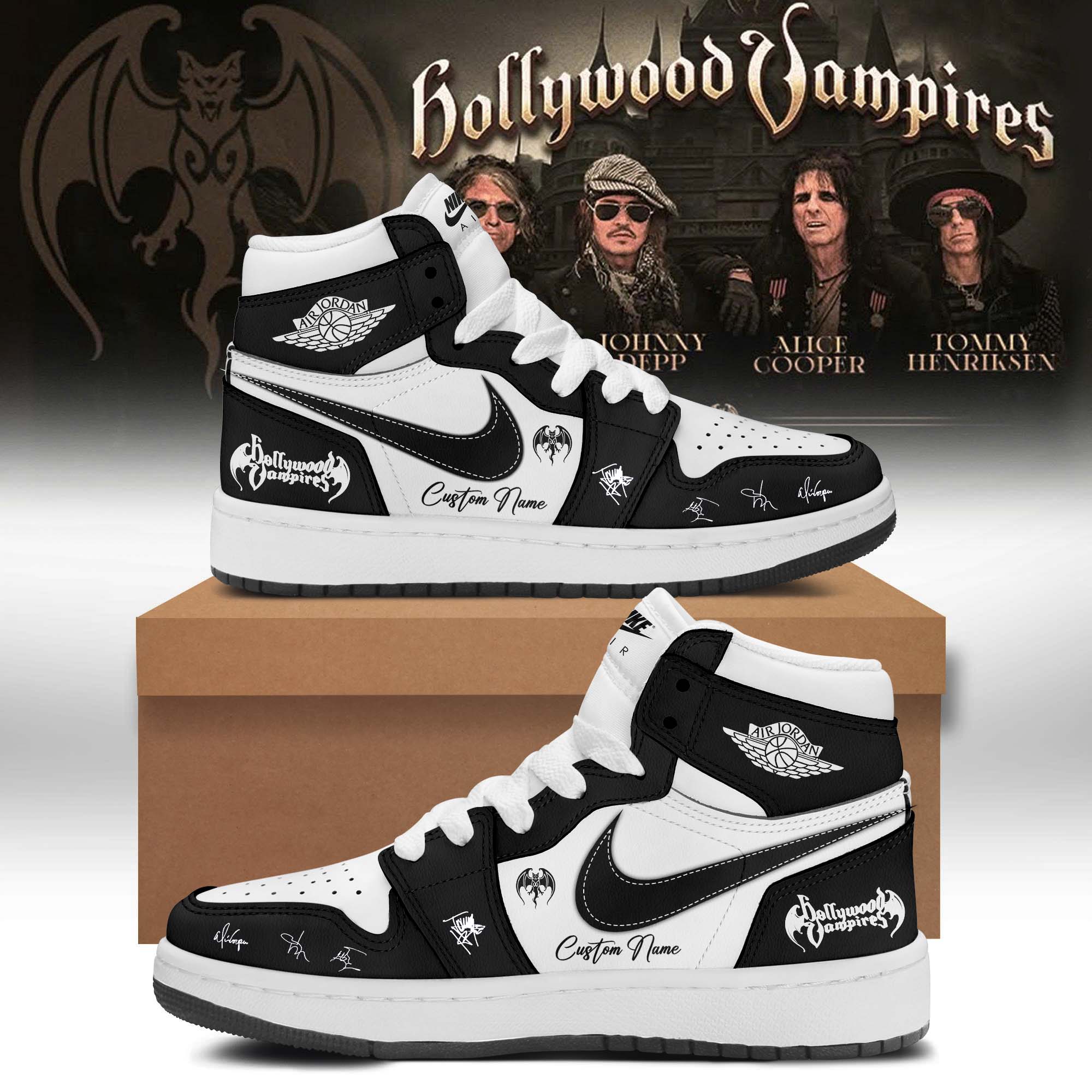 Hollywood Vampires World Tour 2026 Concert Jordan 1 Sneakers