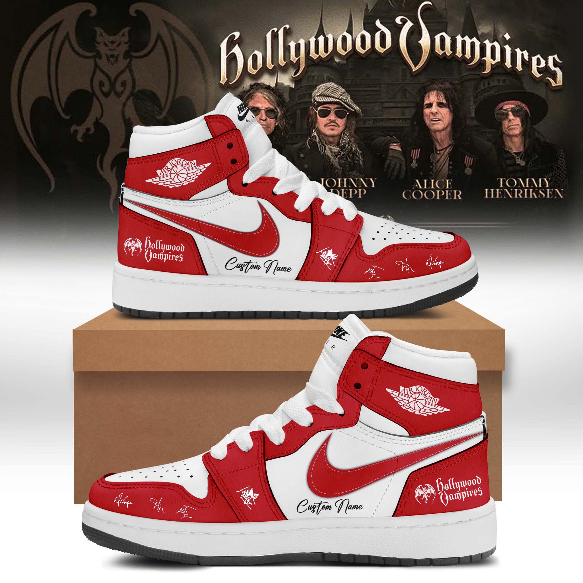 Hollywood Vampires World Tour 2026 Signature Rock Sneakers