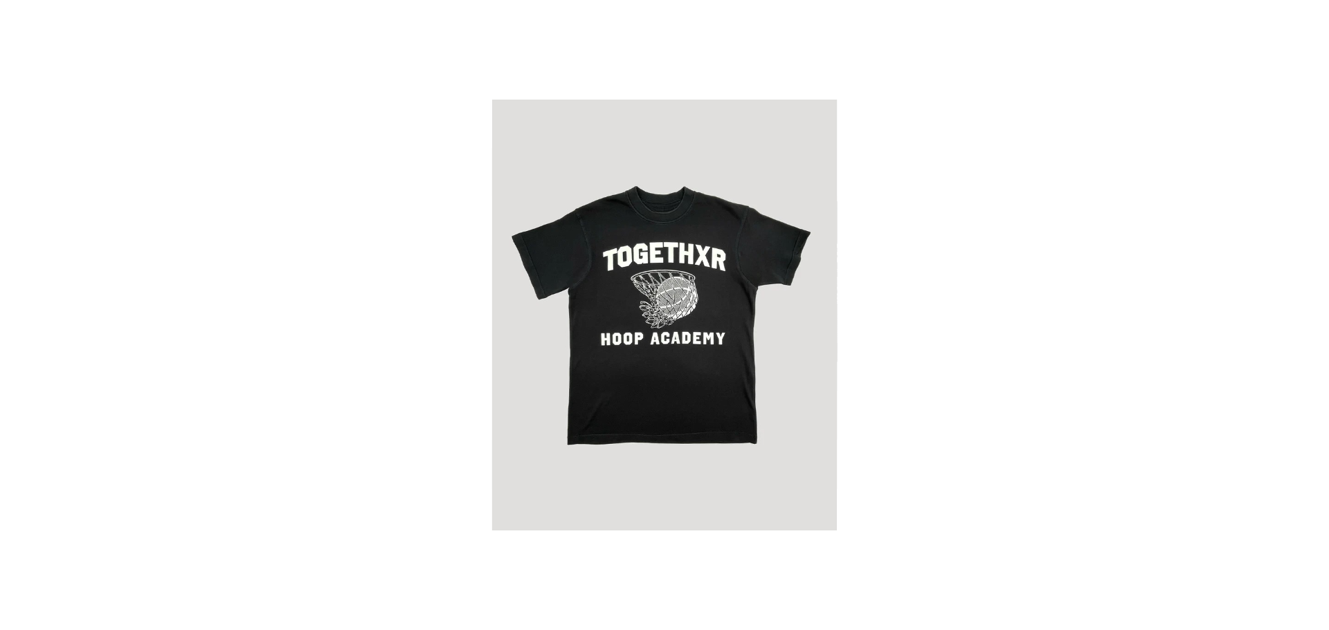 Hoop Academy Tee Black and White 2025 Basketball Streetwear Trend Gift for Men