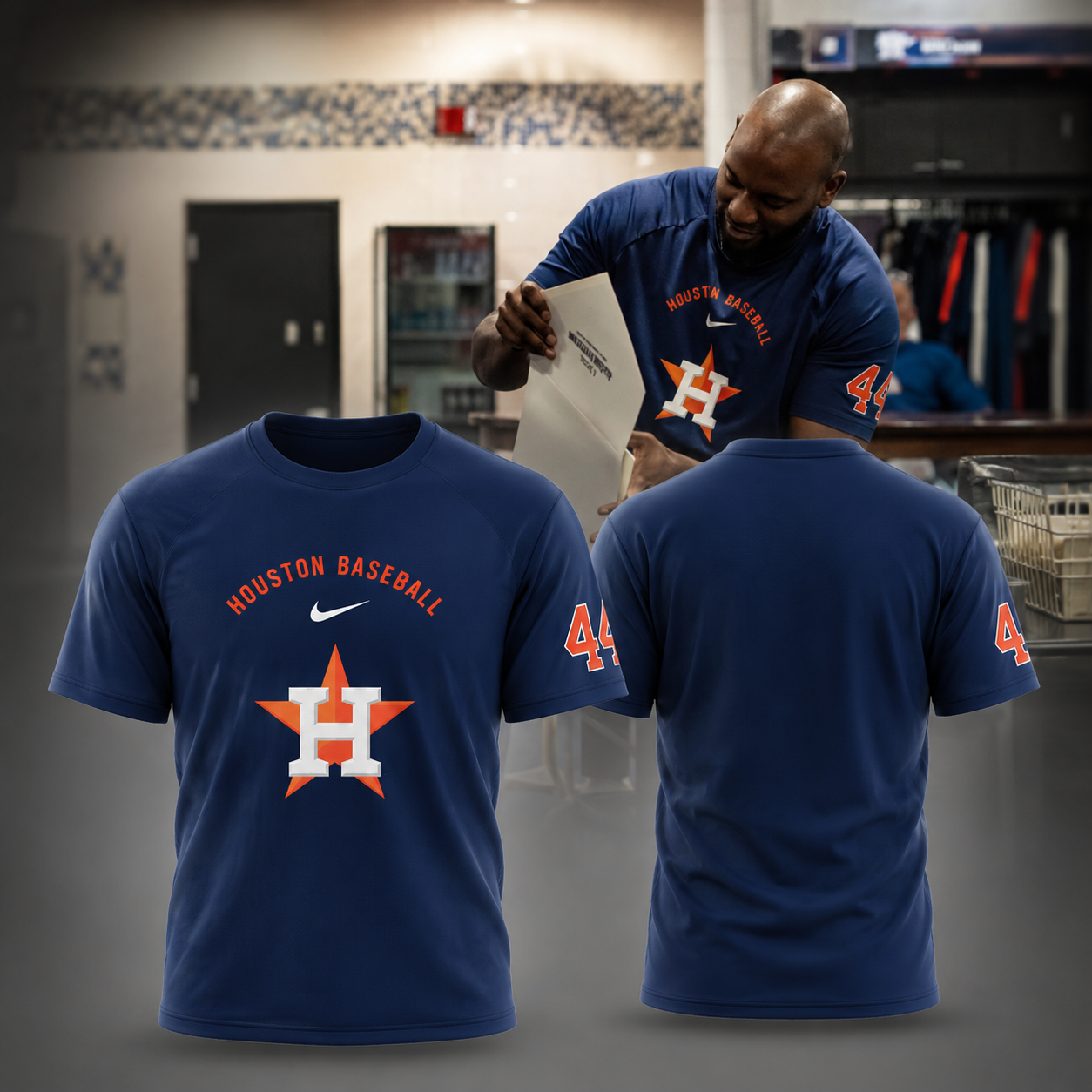 Houston Astros 2026 Navy Baseball Performance T-Shirt MLB Fan Tee Gift For Baseball Fans