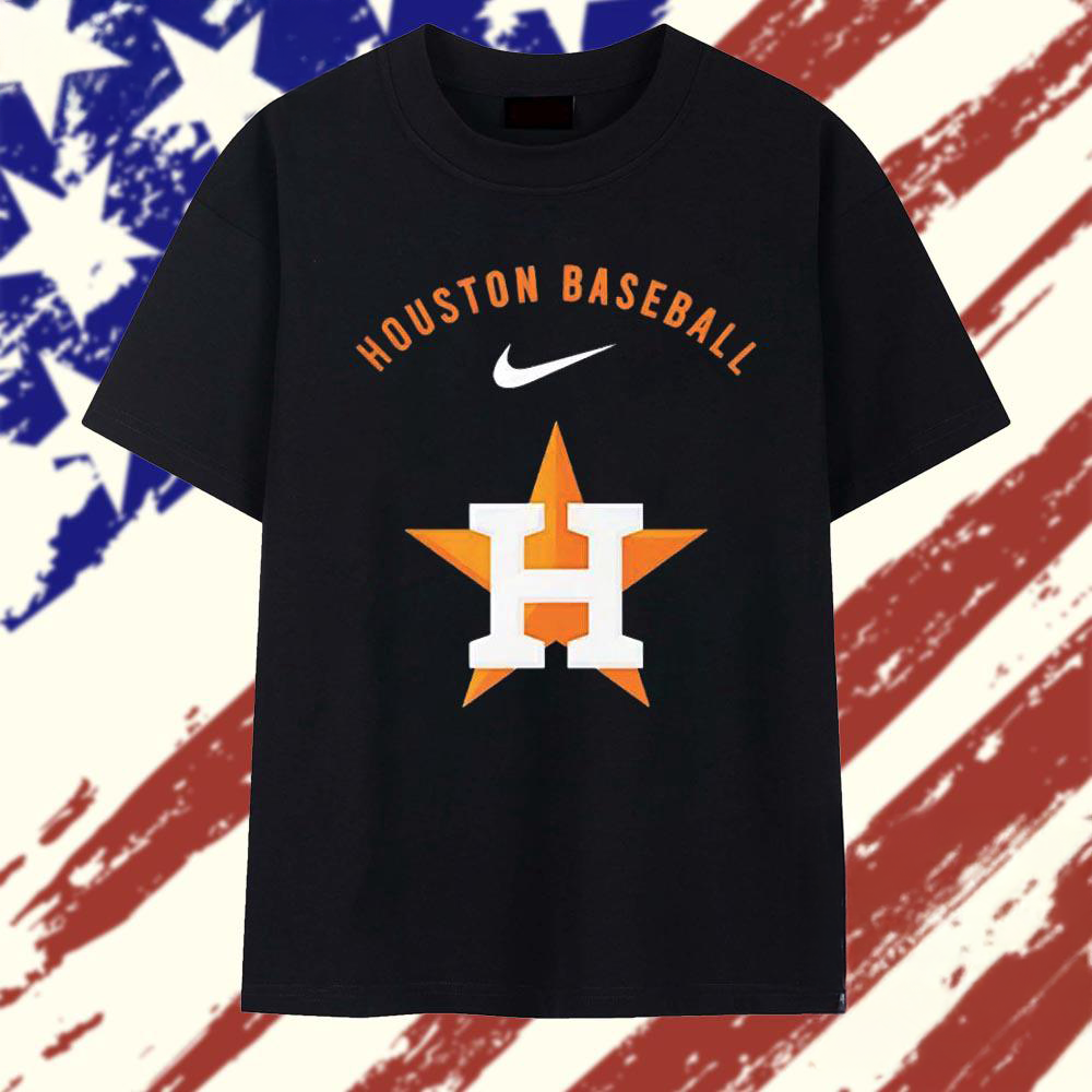 Houston Astros Baseball Star Logo Graphic T Shirt