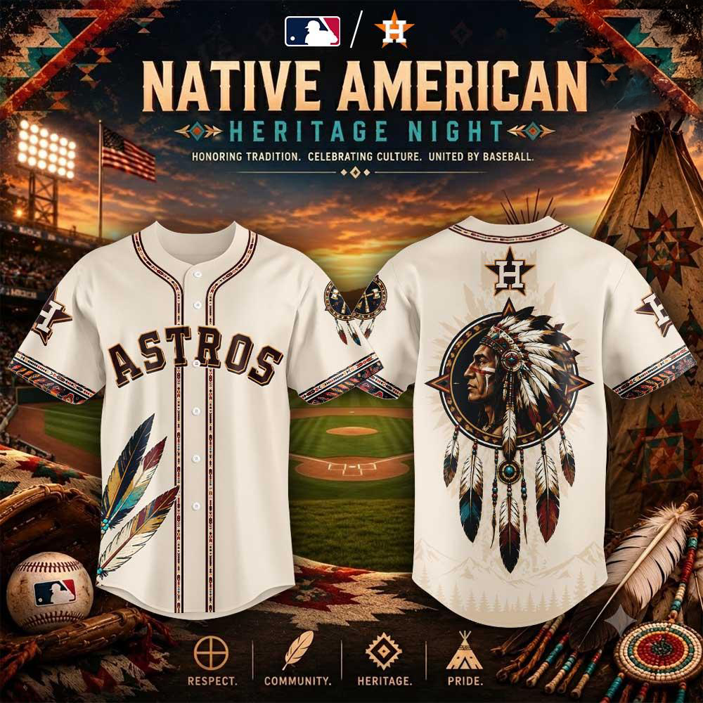 Houston Astros Native American Heritage Night Baseball Jersey Collection