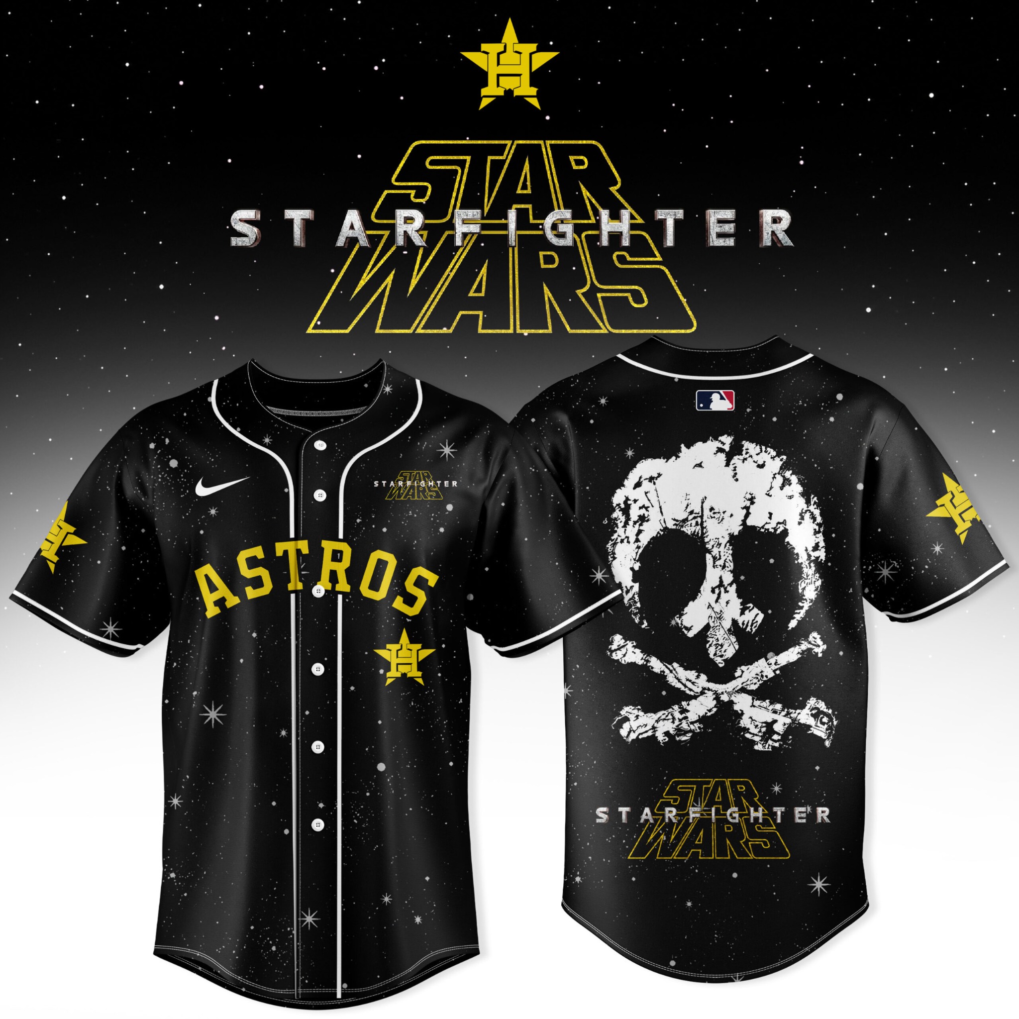 Houston Astros Star Wars Starfighter Edition Baseball Jersey Space Inspired Game Day Jersey 1 - Unicasport Houston Astros Star Wars Starfighter Edition Baseball Jersey Space Inspired Game Day Jersey