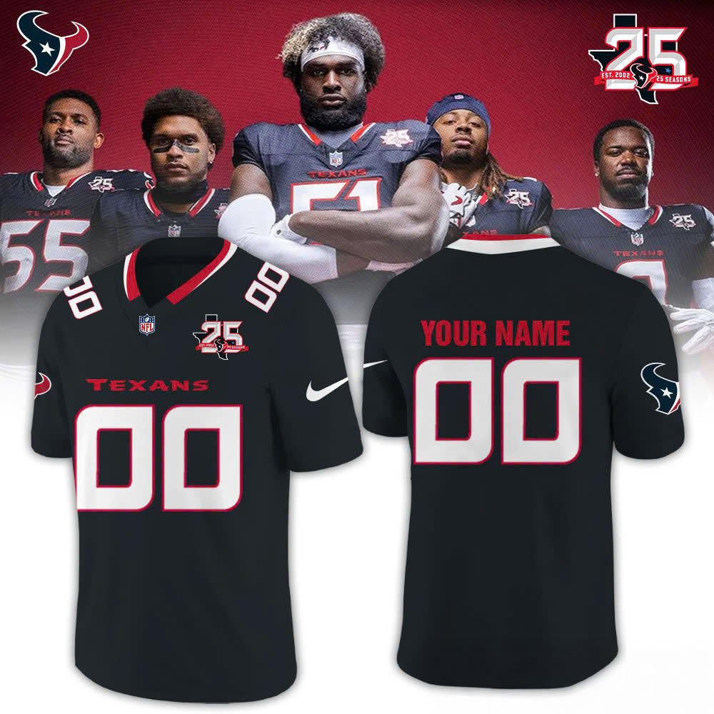 Houston Texans 25th Anniversary Limited Football Jersey Team Anniversary Gameday Fan Apparel 1 - Unicasport Houston Texans 25th Anniversary Limited Football Jersey Team Anniversary Gameday Fan Apparel