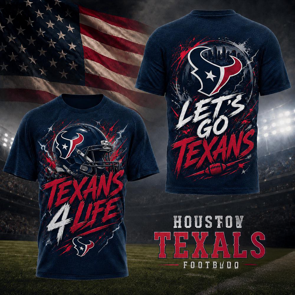 Houston Texans NFL Fan For Life Limited Edition 3D Shirt