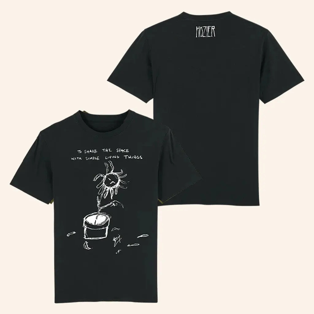 Hozier Merch Tour 2025 Simple Living Things Black TShirt Presents For Music Lovers