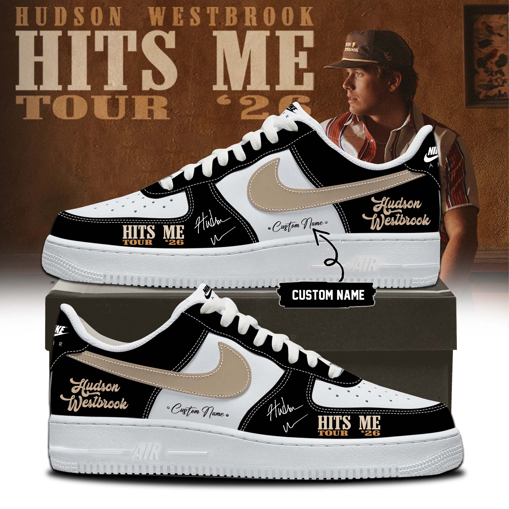 Hudson Westbrook Hits Me Tour 2026 Collector Edition Fan Sneakers