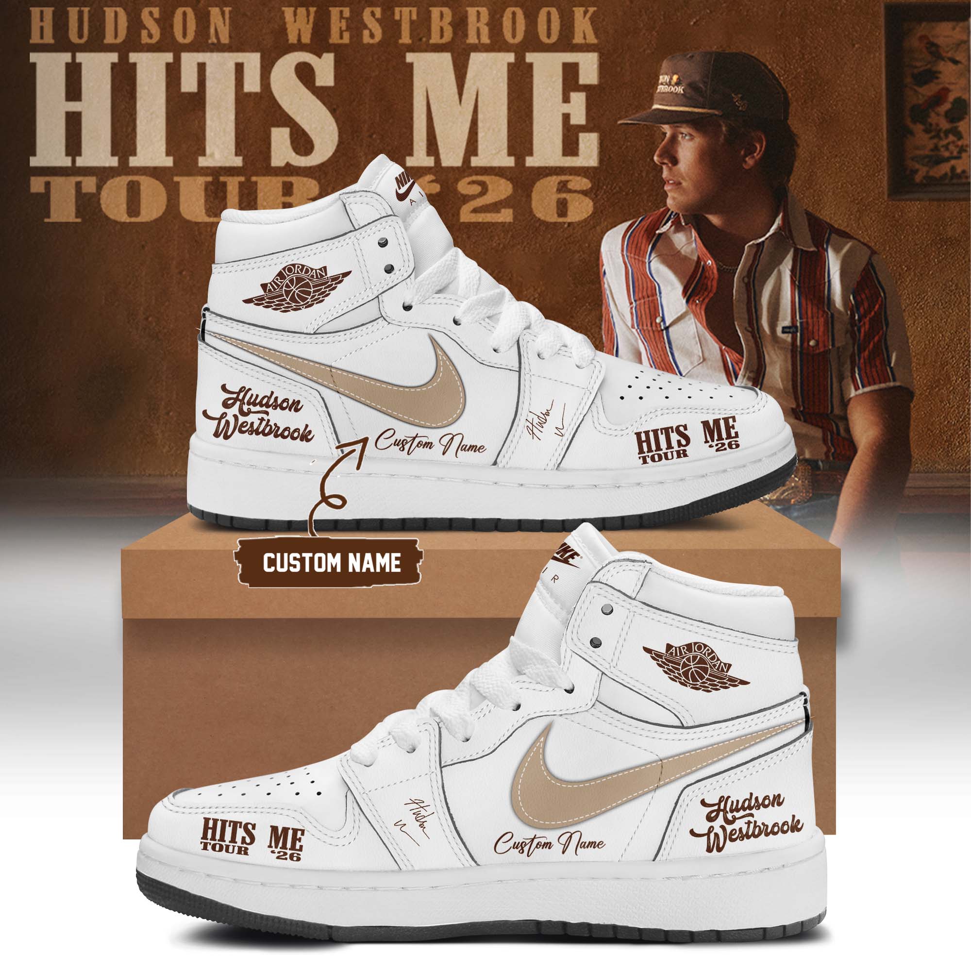 Hudson Westbrook Hits Me Tour 2026 Collector Music Footwear
