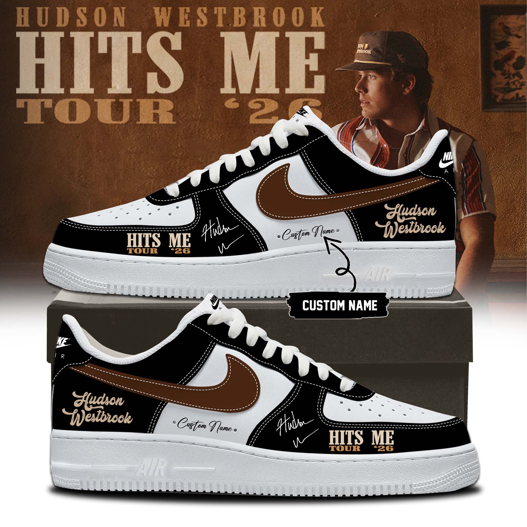 Hudson Westbrook Hits Me Tour 2026 Exclusive Country Music Sneakers