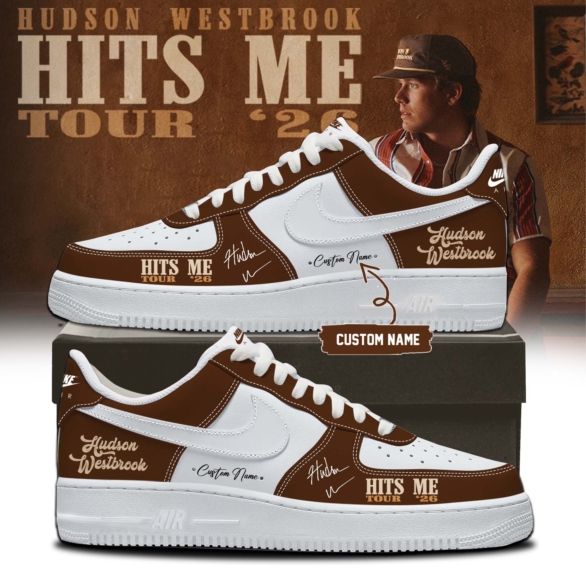 Hudson Westbrook Hits Me Tour 2026 Limited Edition Street Style Shoes