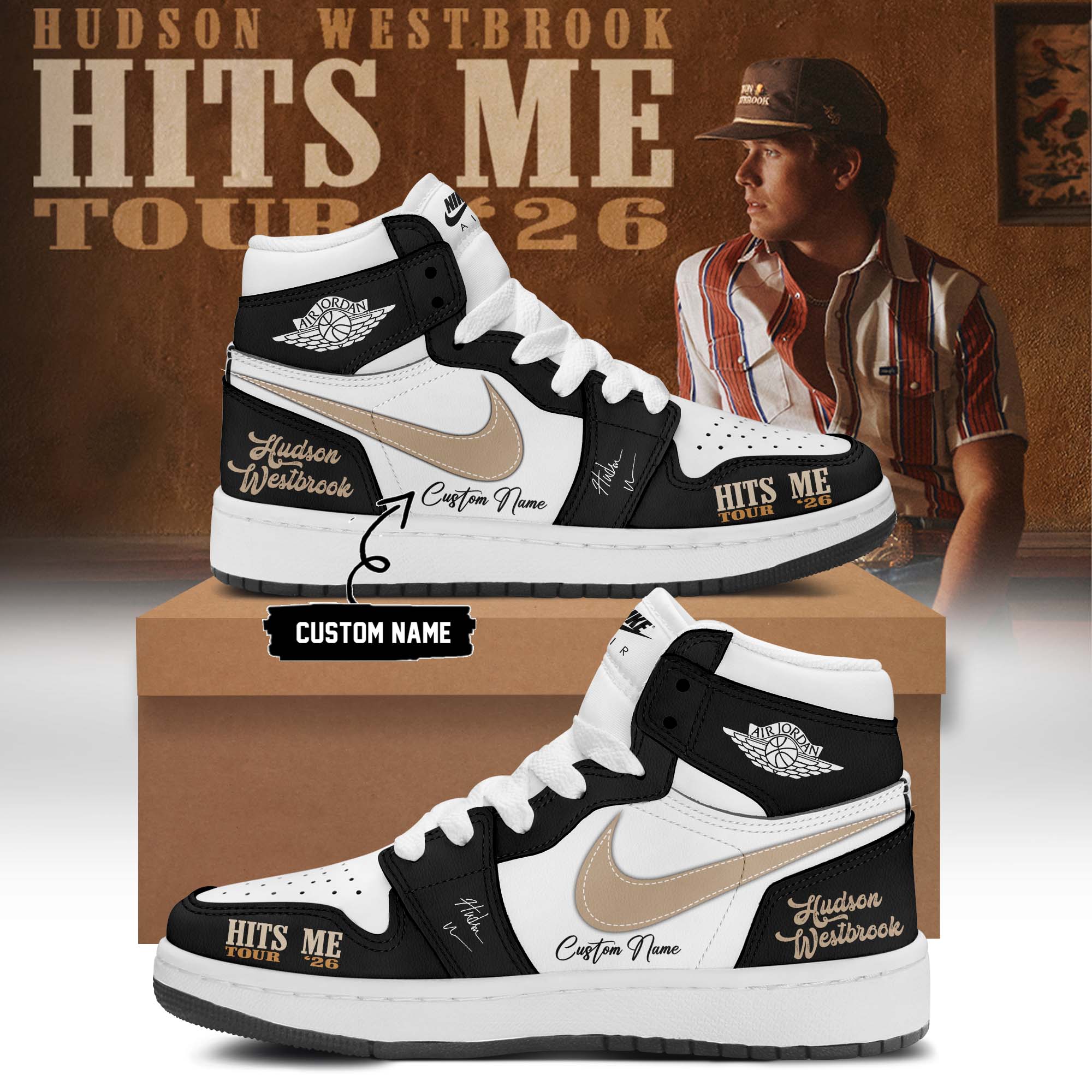 Hudson Westbrook Hits Me Tour 2026 Premium Concert Casual Shoes