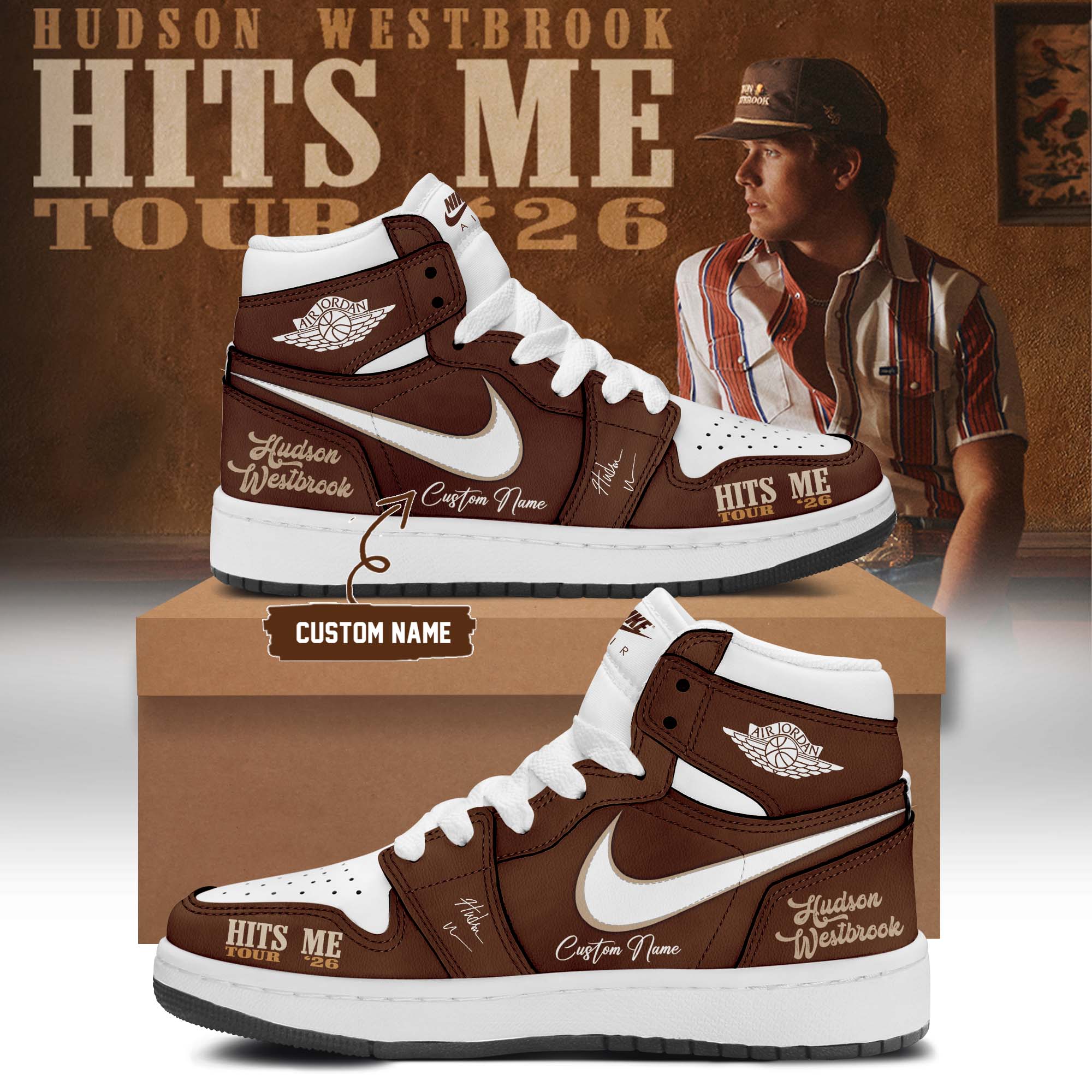 Hudson Westbrook Hits Me Tour 2026 Premium Streetwear Shoes
