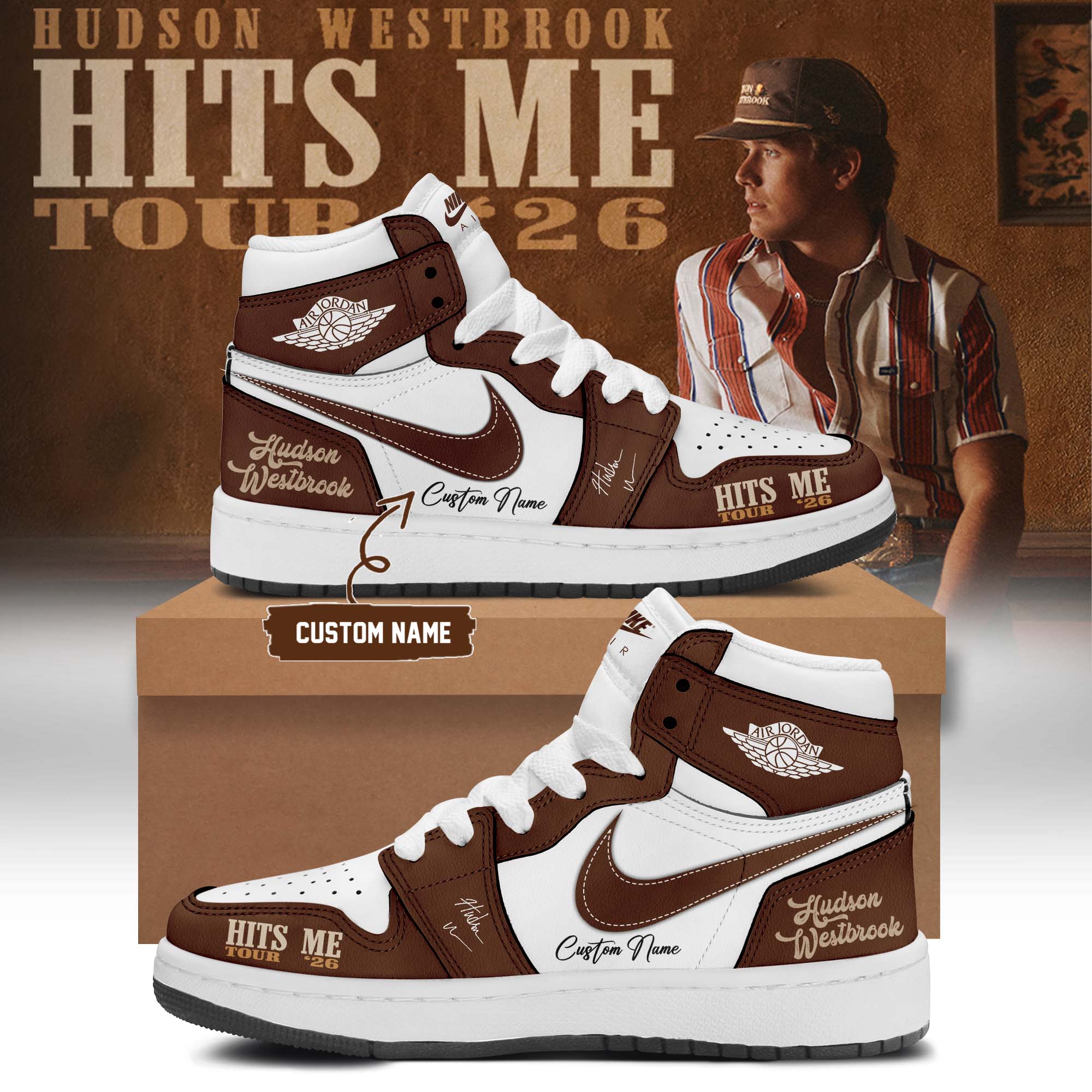 Hudson Westbrook Hits Me Tour 2026 Signature Limited Sneakers