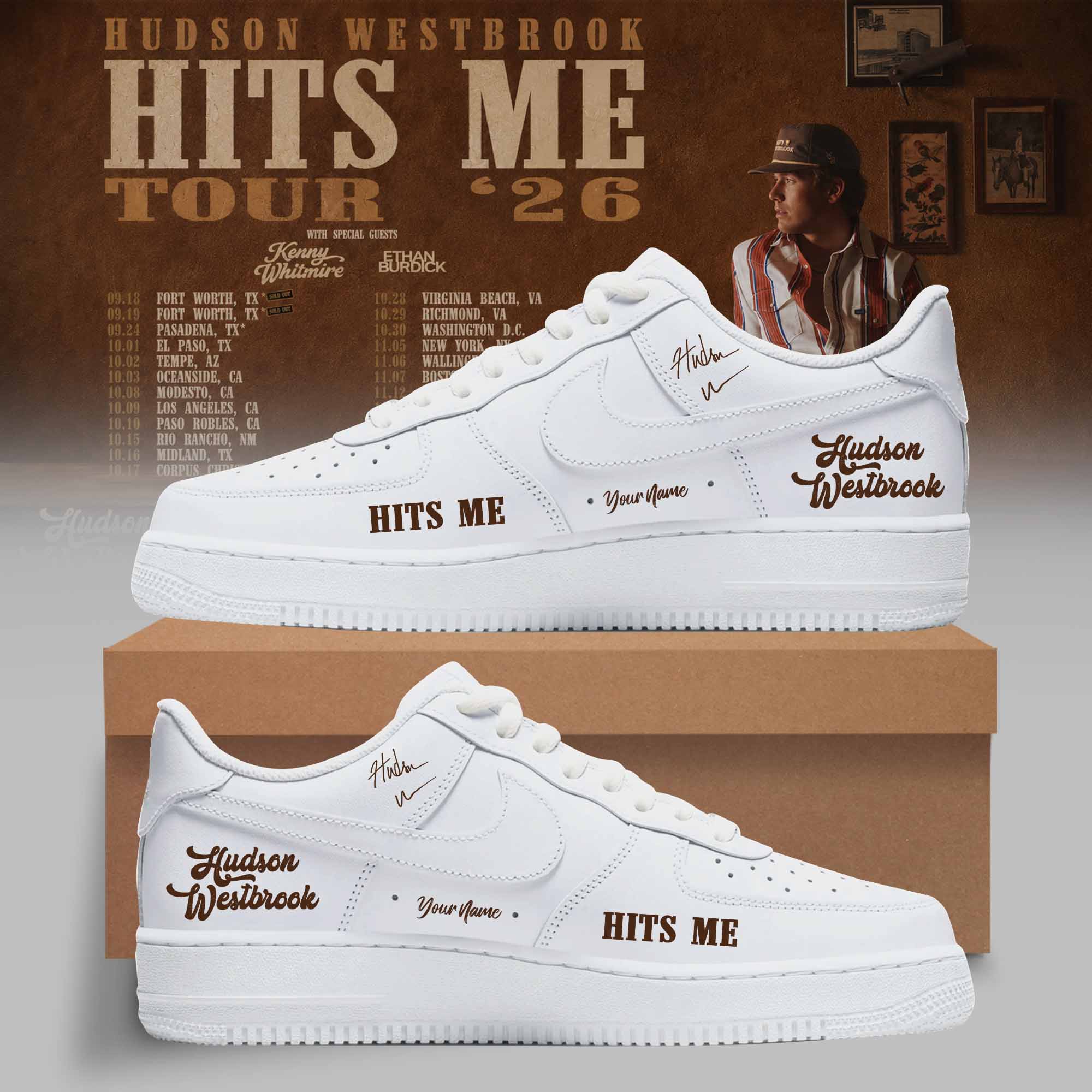 Hudson Westbrook Hits Me Tour 26 Collection Limited Edition High Top Sneakers