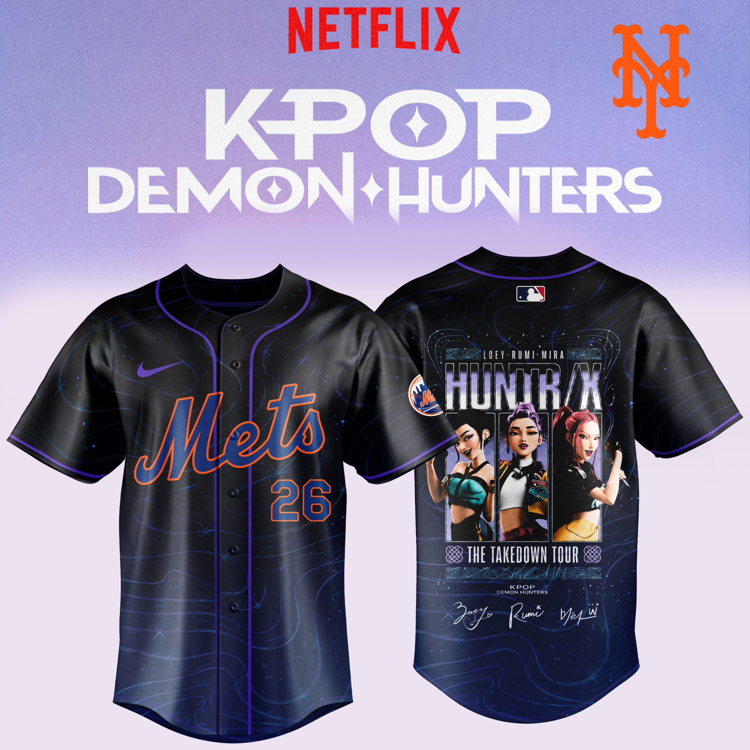 Huntrix The Takedown Tour Limited Edition Baseball Jersey