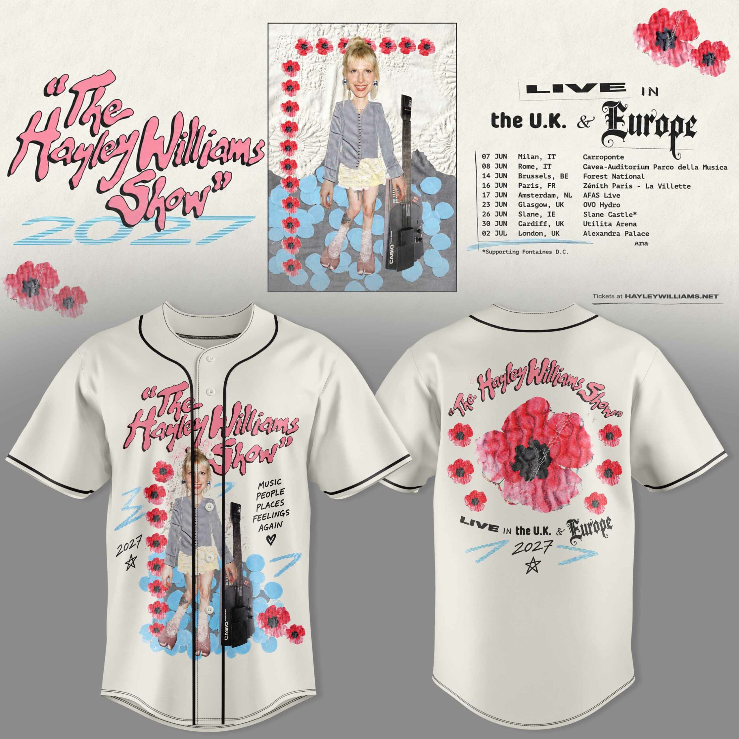 Hyl Wllms UK Europe Tour 2027 Baseball Jersey Custom All Over Print Style 1 - Unicasport Hyl Wllms UK Europe Tour 2027 Baseball Jersey Custom All Over Print Style