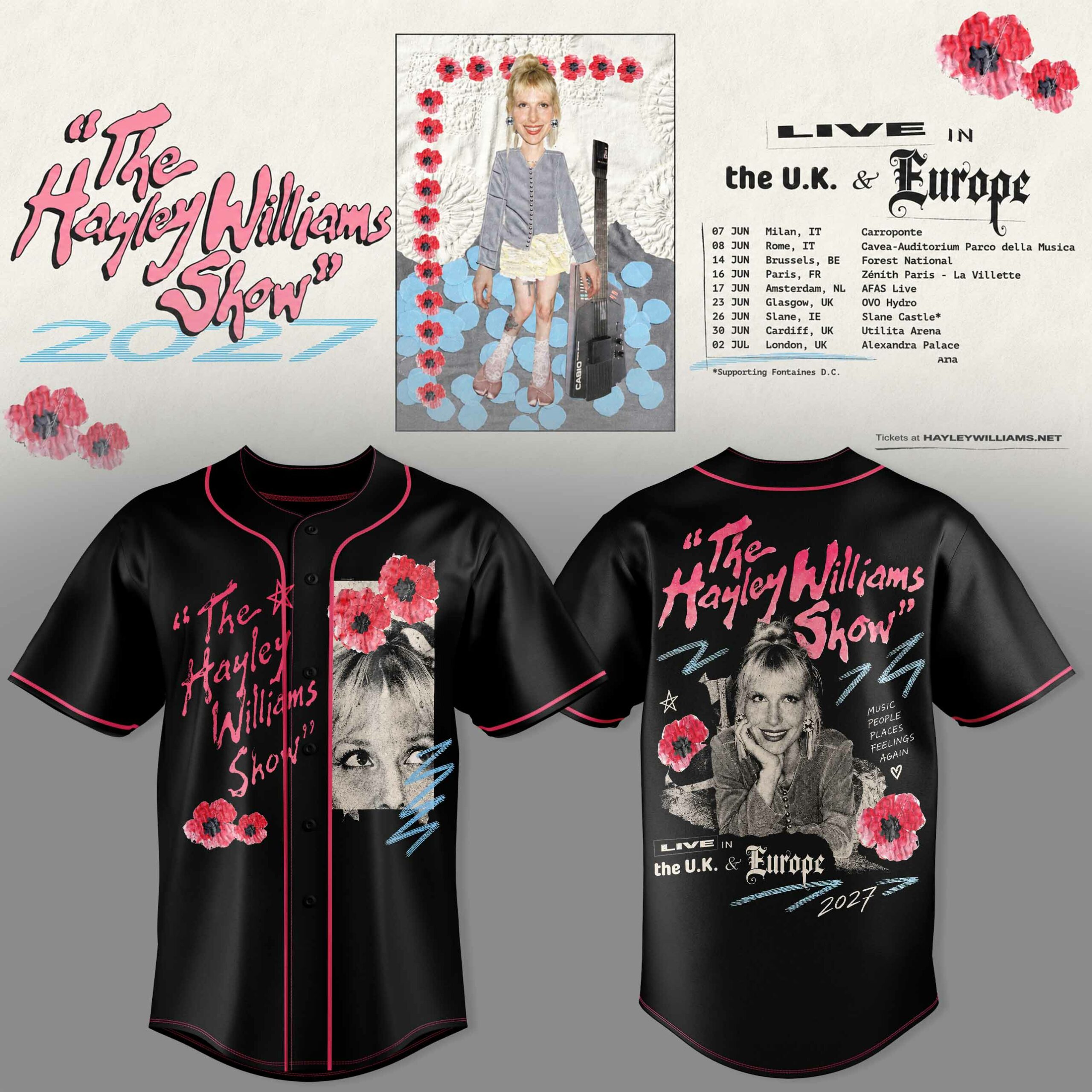 Hyl Wllms UK Europe Tour 2027 Baseball Jersey Limited Edition Fanwear 1 - Unicasport Hyl Wllms UK Europe Tour 2027 Baseball Jersey Limited Edition Fanwear