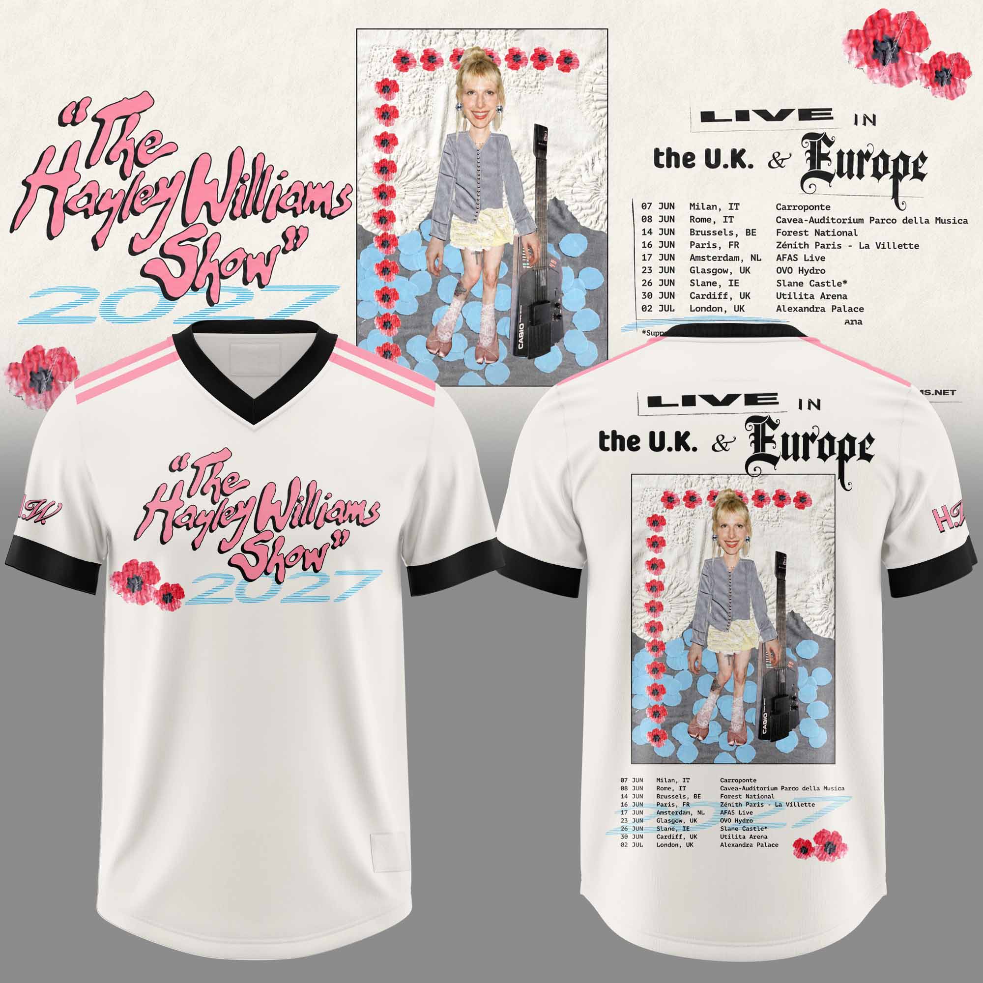 Hyl Wllms UK Europe Tour 2027 Football Jersey 3D All Over Print Apparel 1 - Unicasport Hyl Wllms UK Europe Tour 2027 Football Jersey 3D All Over Print Apparel