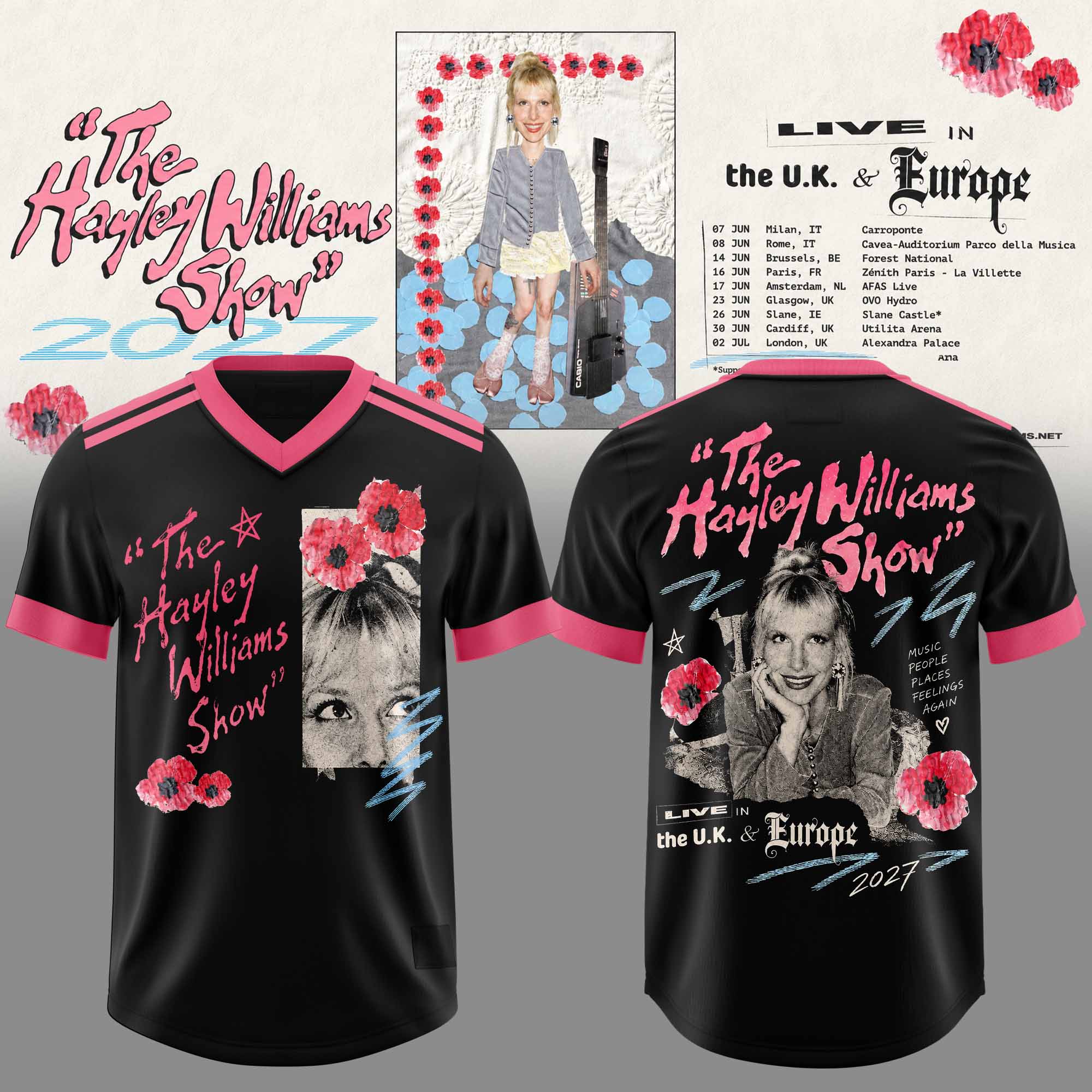 Hyl Wllms UK Europe Tour 2027 Football Jersey Exclusive Event Style 1 - Unicasport Hyl Wllms UK Europe Tour 2027 Football Jersey Exclusive Event Style