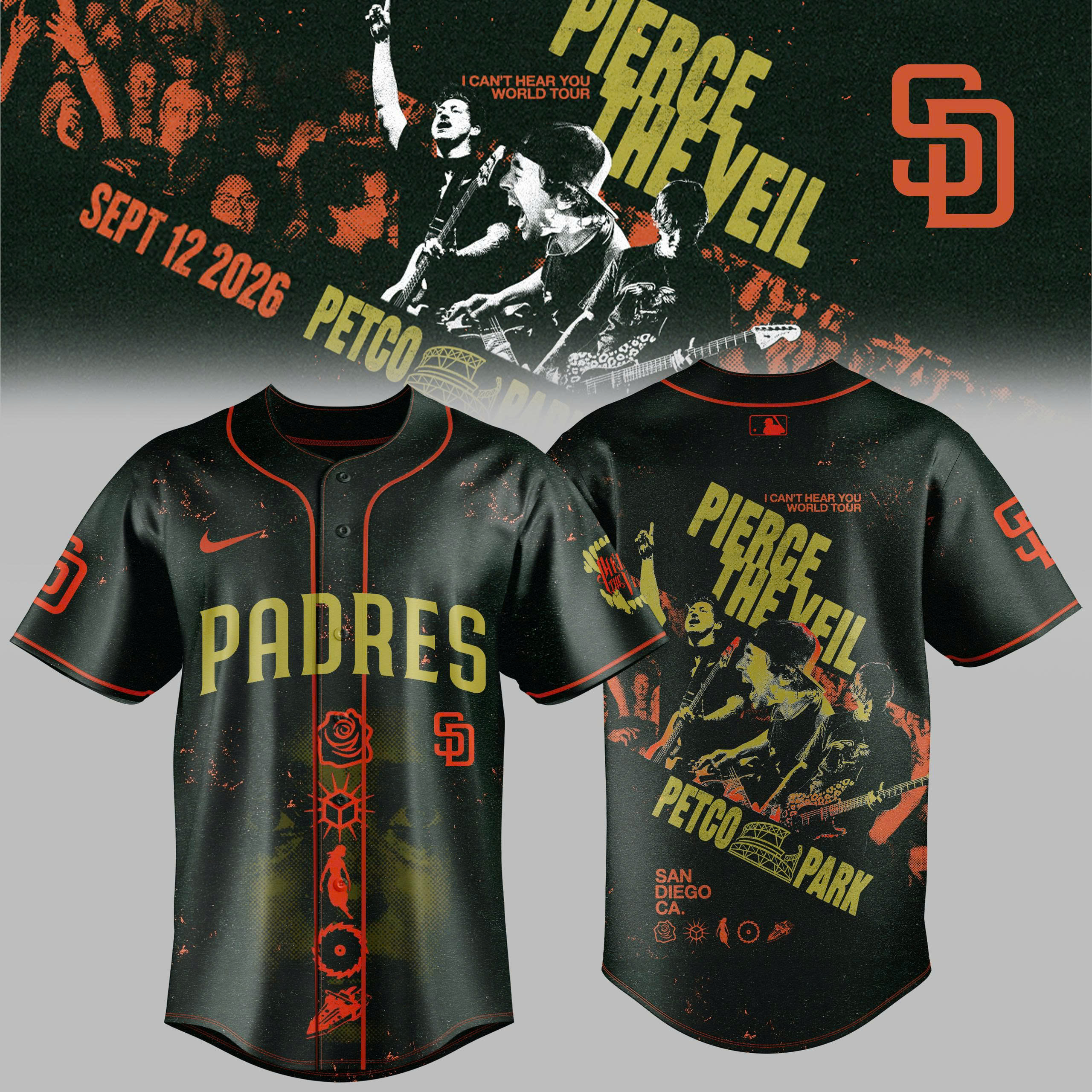 I Cant Hear You World Tour Finale 2026 MLB Baseball Jersey