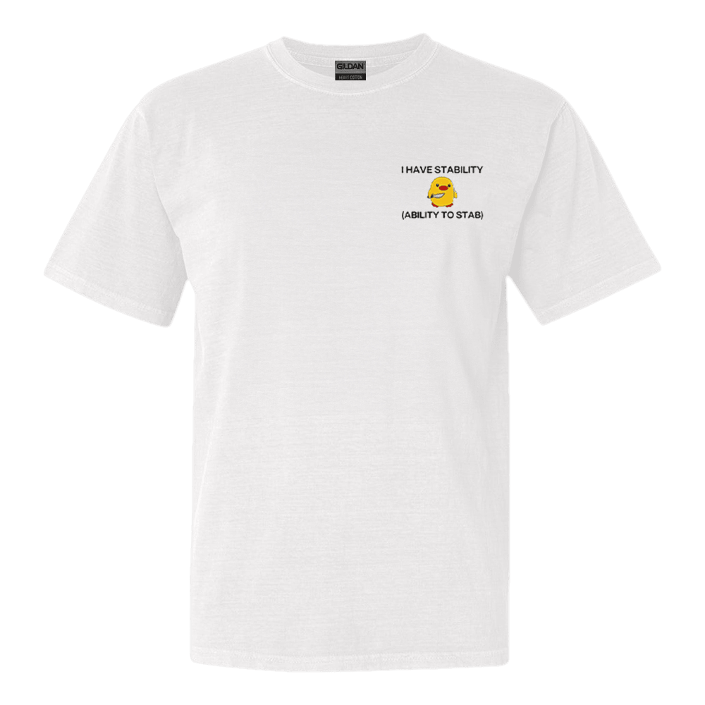 I Have Stability Ability To Stab Shirt Funny Duck TShirt Christmas Gift for Him