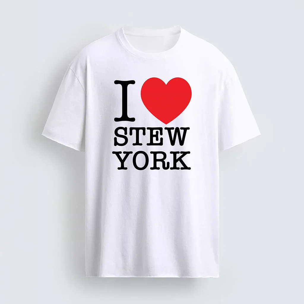 I Love Stew York Shirt White Gifts For Best Friends