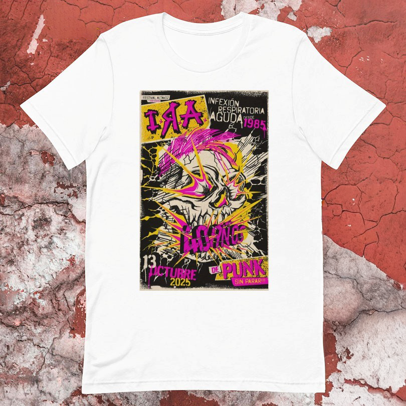 I.R.A. PUNK Festival Altavoz Oct 13 2025 Tshirts