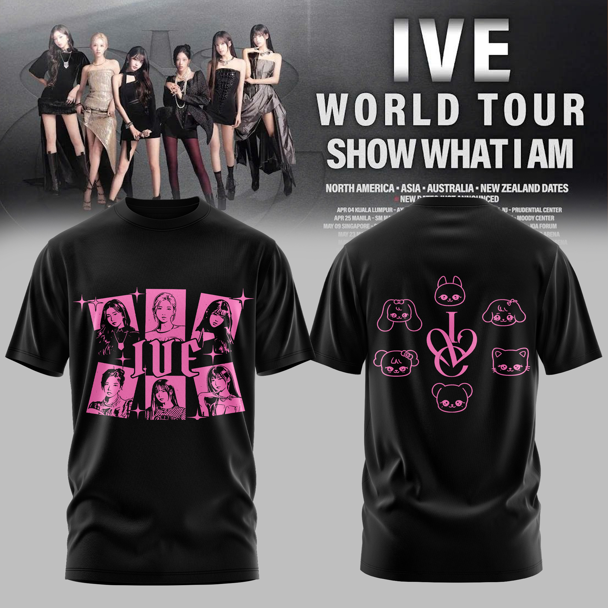 IVE World Tour Show What I Am Limited Edition Graphic T Shirt