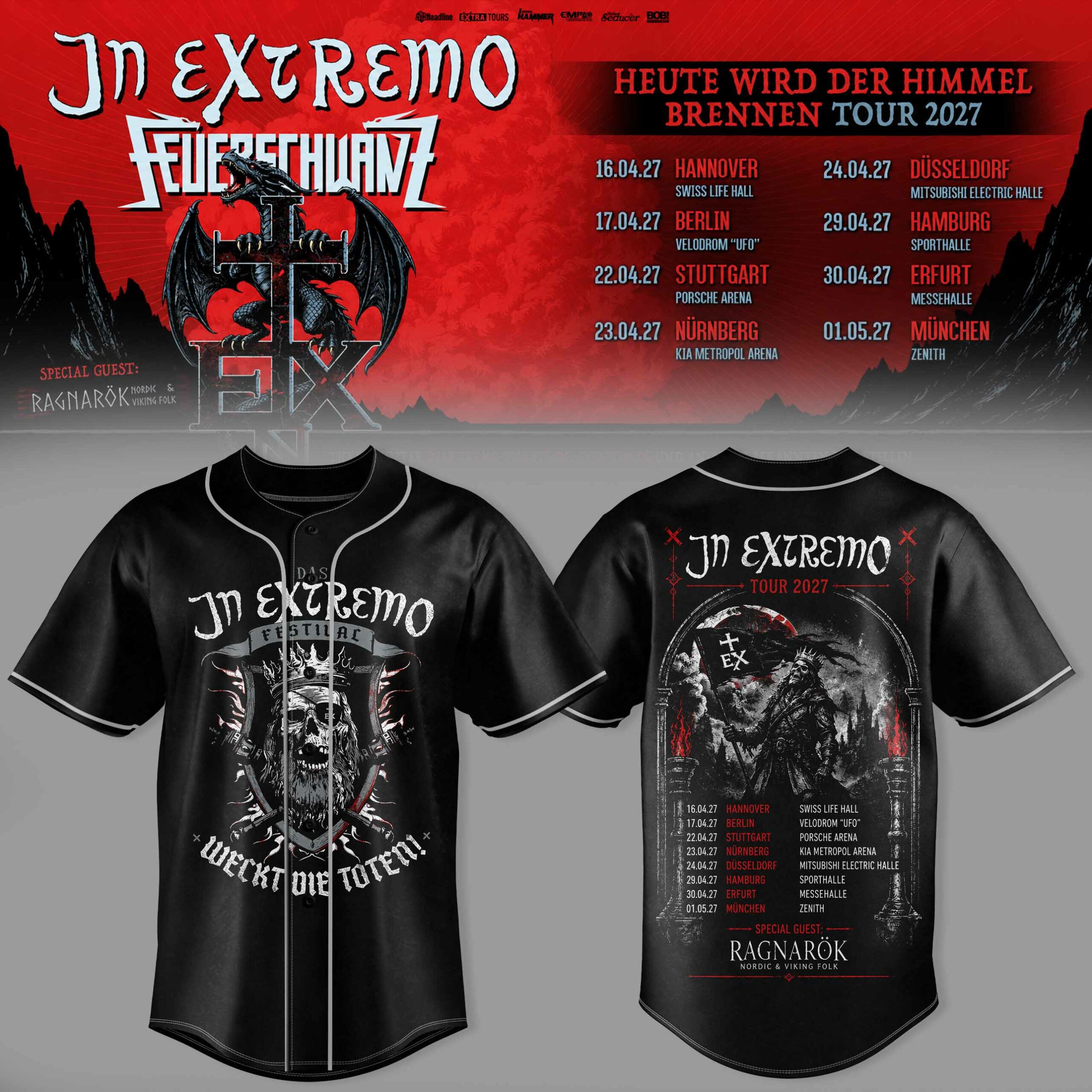 IX FRSCHWNZ Heute Wird Der Himmel Brennen Tour 2027 All Over Print Baseball Jersey 2 - Unicasport IX FRSCHWNZ Heute Wird Der Himmel Brennen Tour 2027 All Over Print Baseball Jersey