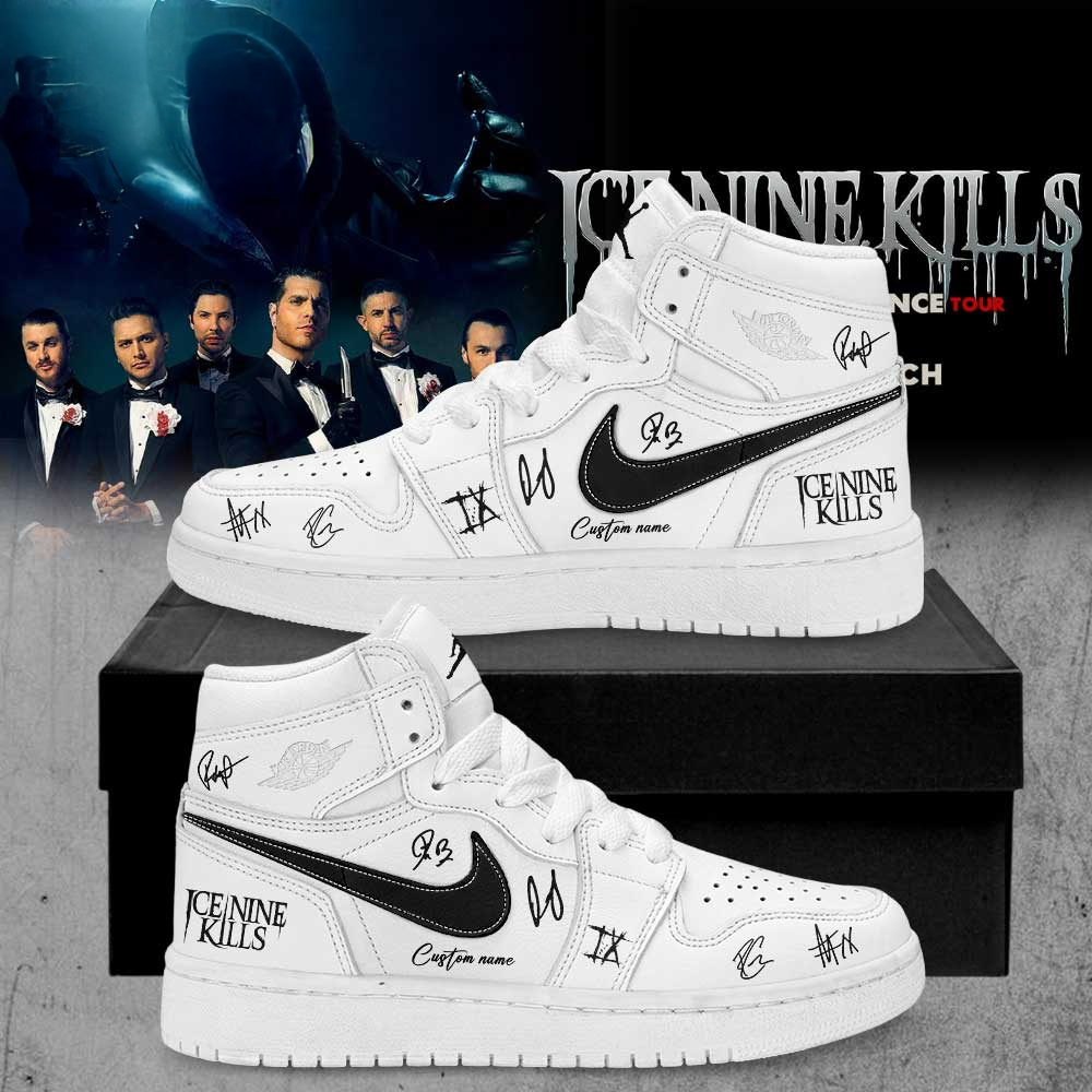 Ice Nine Kills March In Silence Tour 2026 Personalized JD Sports Sneakers