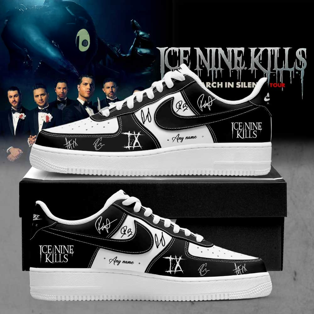 Ice Nine Kills March In Silence Tour 2026 Personalized Nike Air Force 1 Shoes for Fans