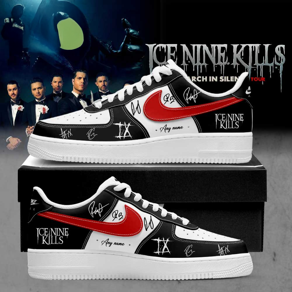 Ice Nine Kills March In Silence Tour 2026 Signature Custom Air Force 1 Low Shoes