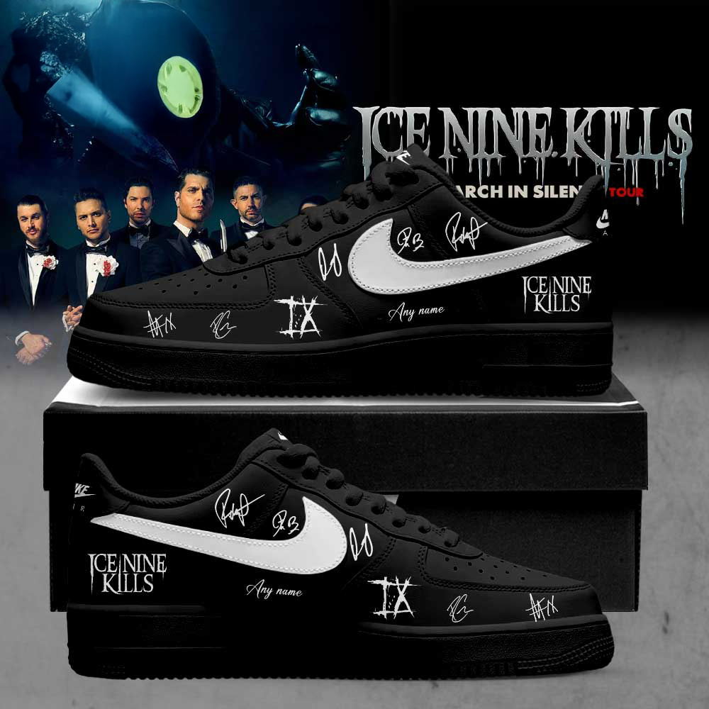 Ice Nine Kills March In Silence Tour 2026 Signature Custom Air Force 1 Low Sneakers