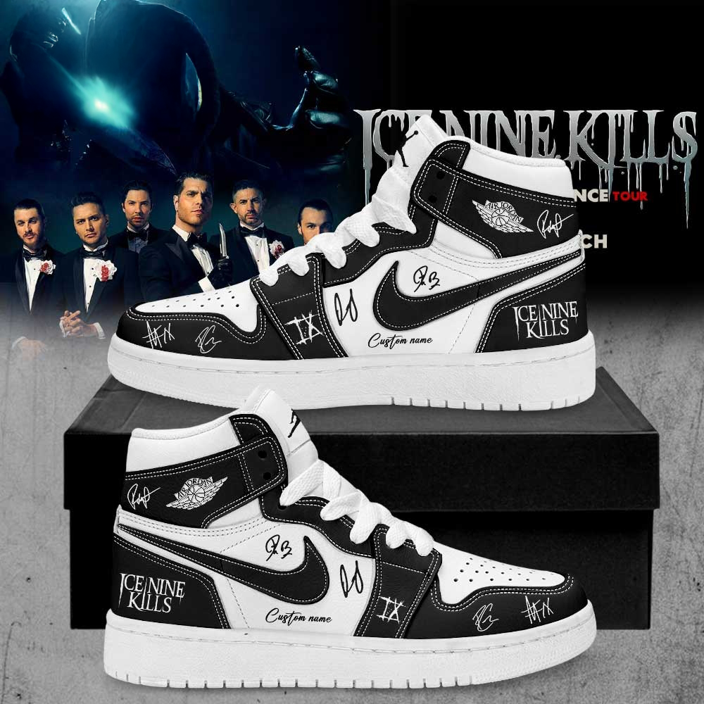 Ice Nine Kills March In Silence Tour 2026 Signature Custom Name JD Sports Shoes