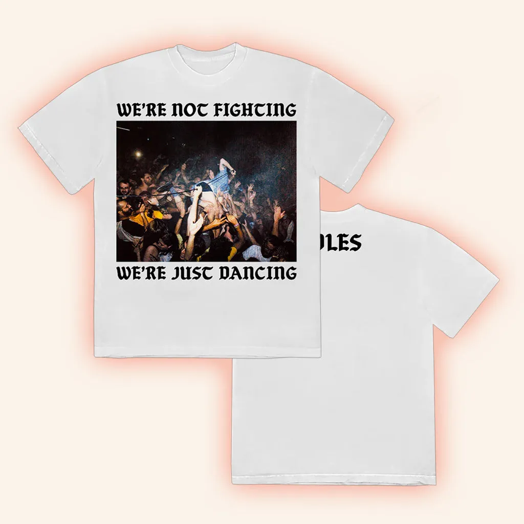Idles Band Merch WeRe Not Fighting White TShirt Birthday Gift Ideas For Friends