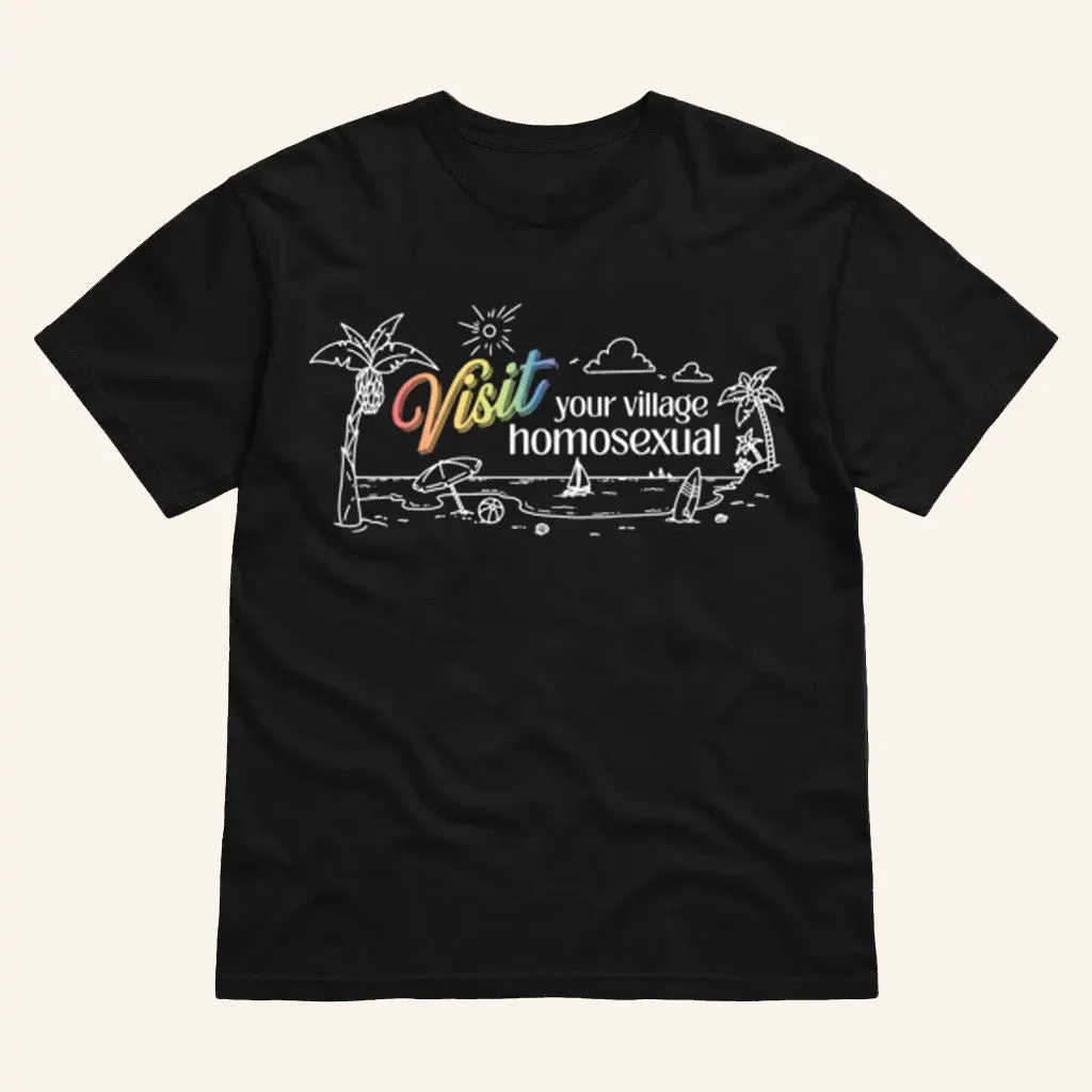 If Books Could Kill Merch Visit Your Village Homosexual TShirt Gifts For Wife