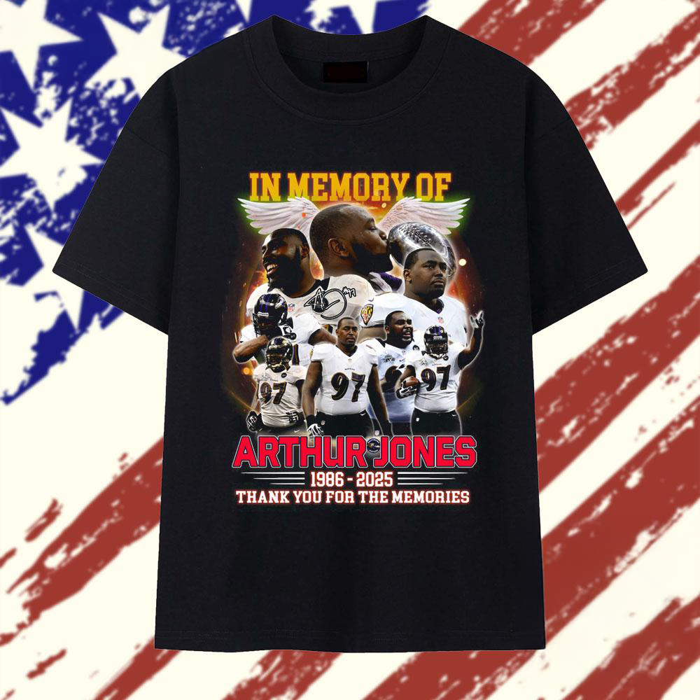 In Memory Of Arthur Jones Baltimore Ravens 2025 Vintage T Shirt