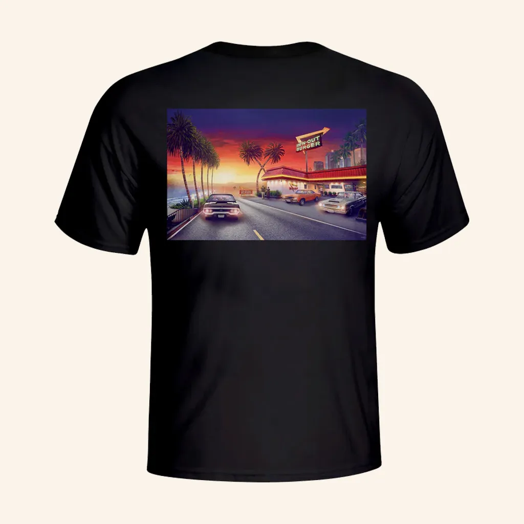 In N Out Merch 2025 Beach Cruise Black TShirt Christmas Gifts For Him